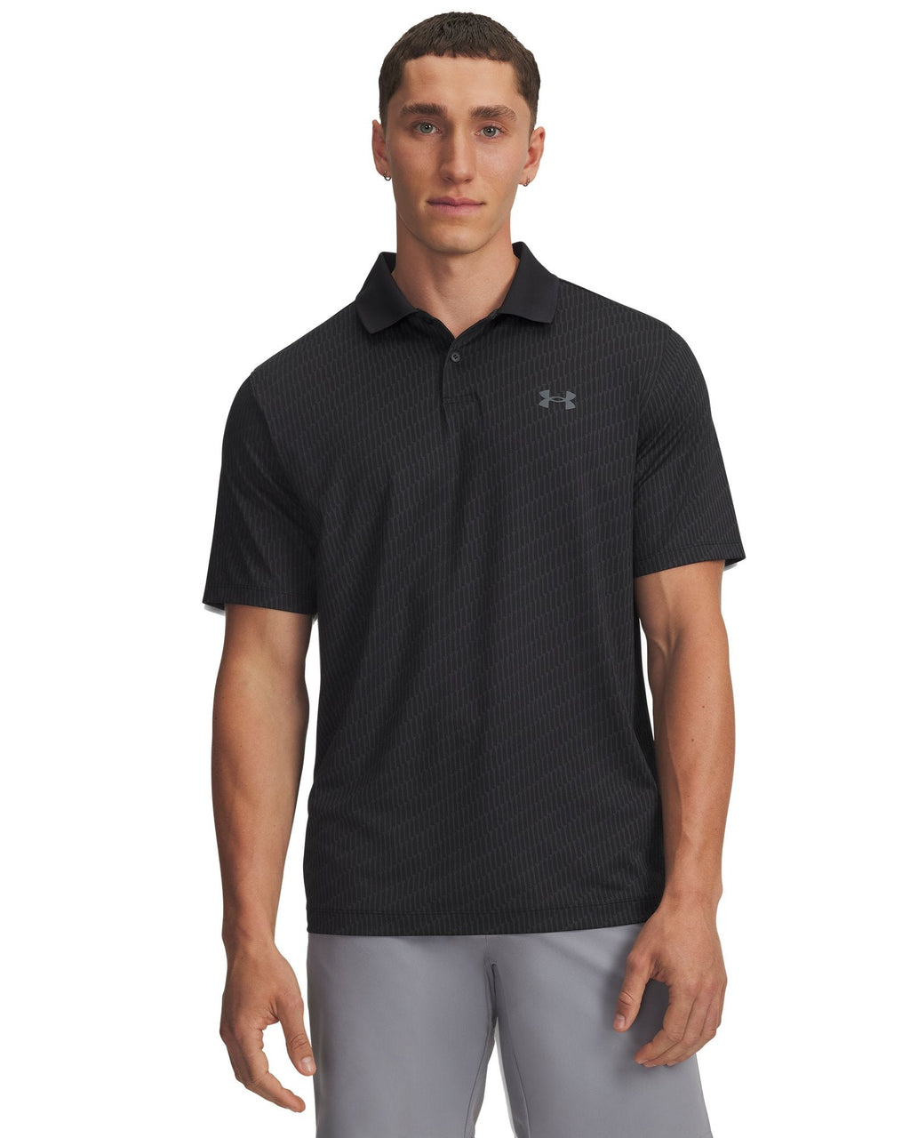 UA Matchplay Printed Men's Polo - Black