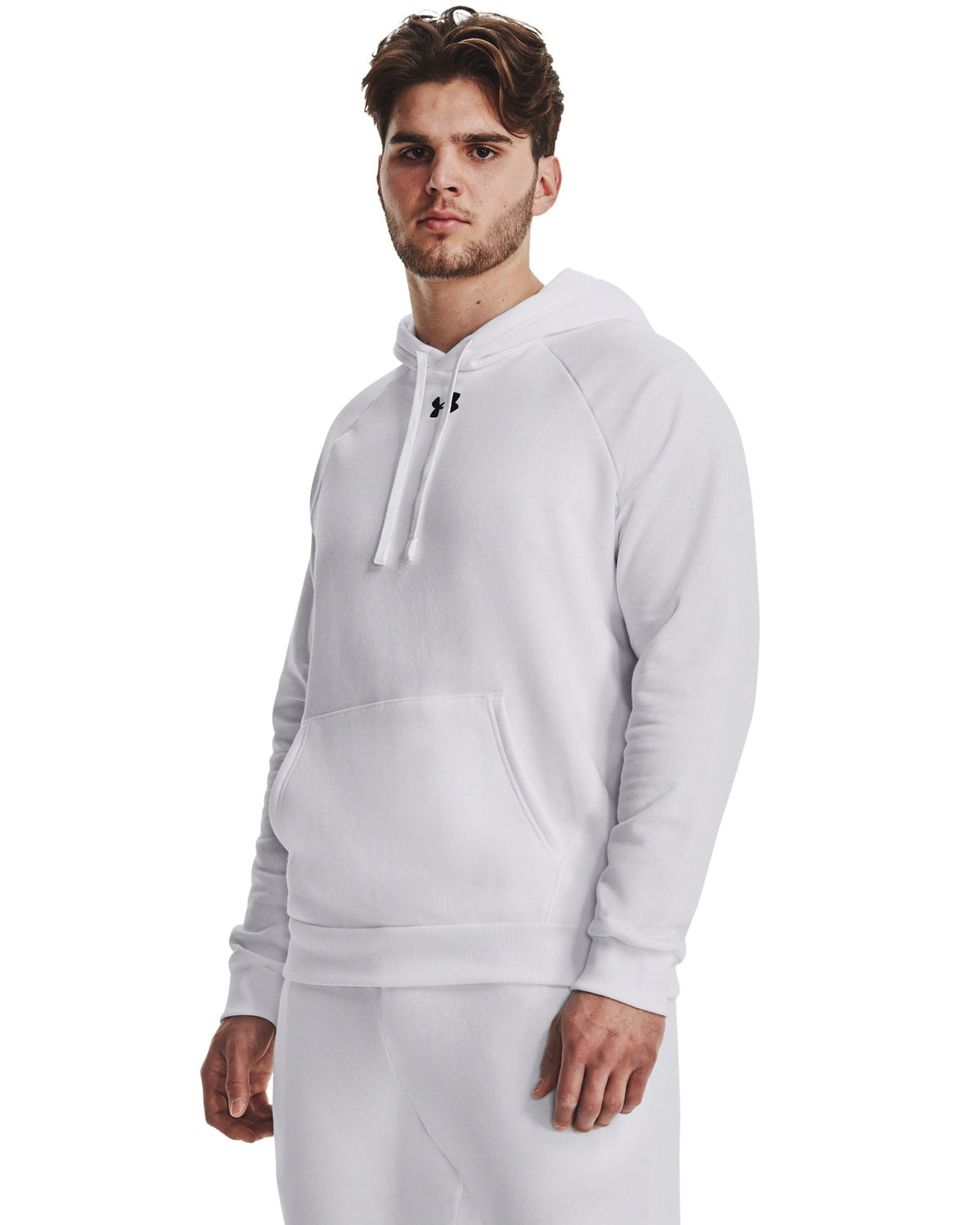 UA Rival Fleece Men's Hoodie - White