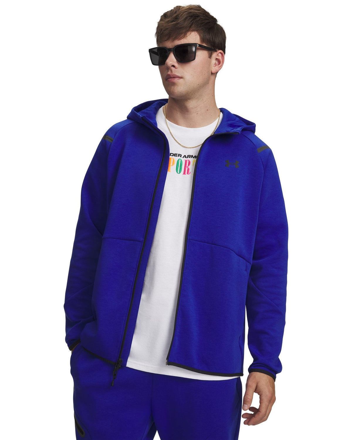 UA Unstoppable Fleece Men's Full-Zip - Blue