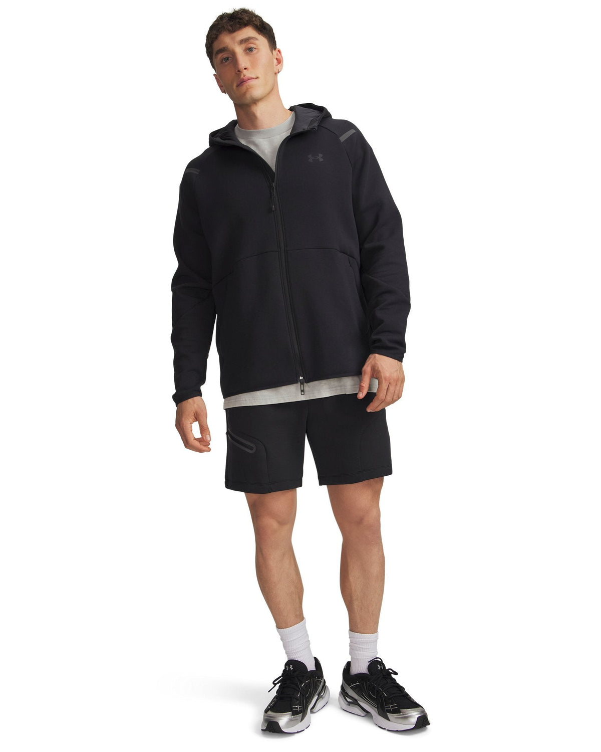 UA Unstoppable Fleece Men's 7" Shorts - Gray