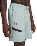 UA Unstoppable Fleece Men's 7" Shorts - Blue