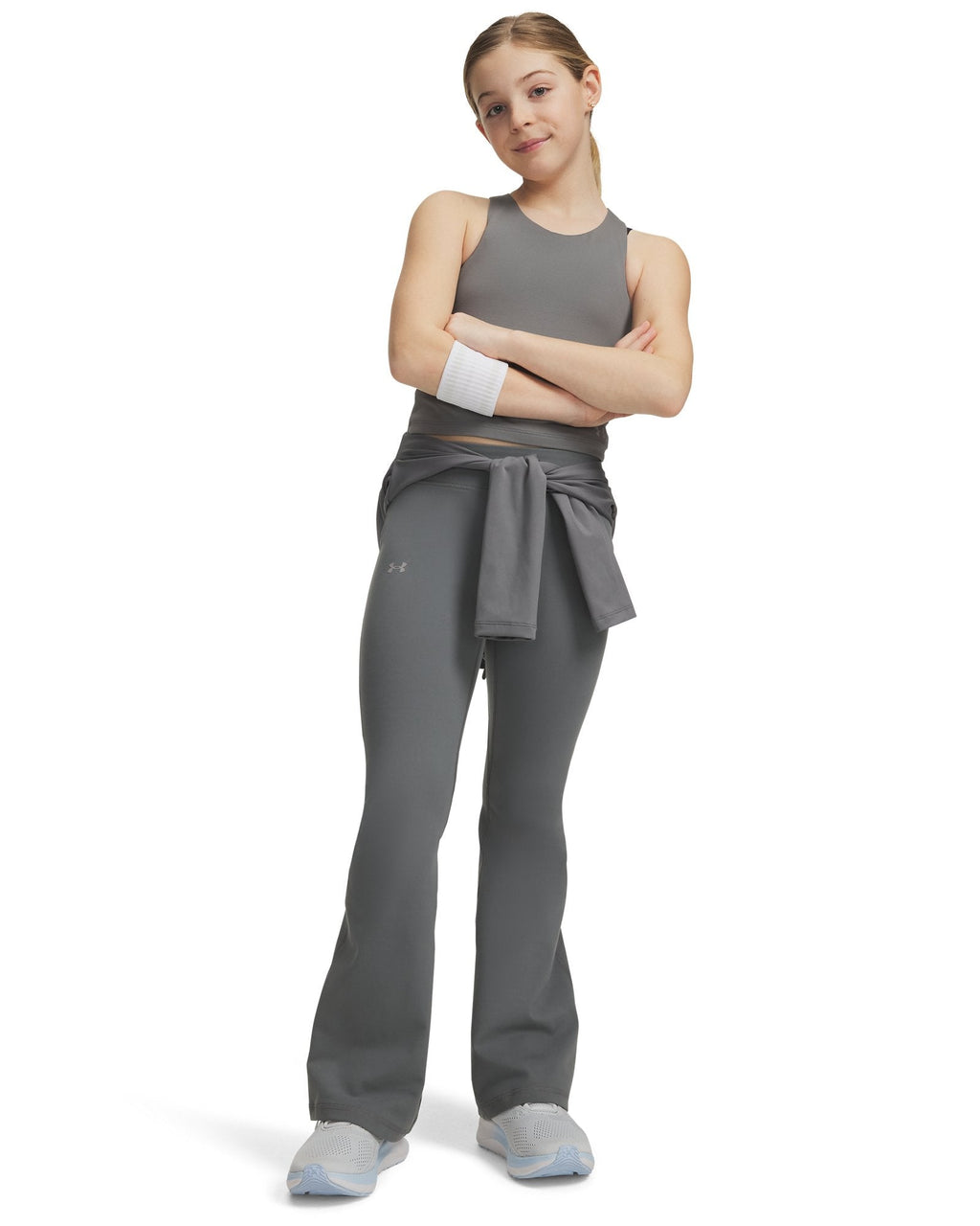 UA Motion Girls' Flare Pants - Black