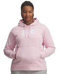 UA Rival Fleece Women's Logo Hoodie - Pink