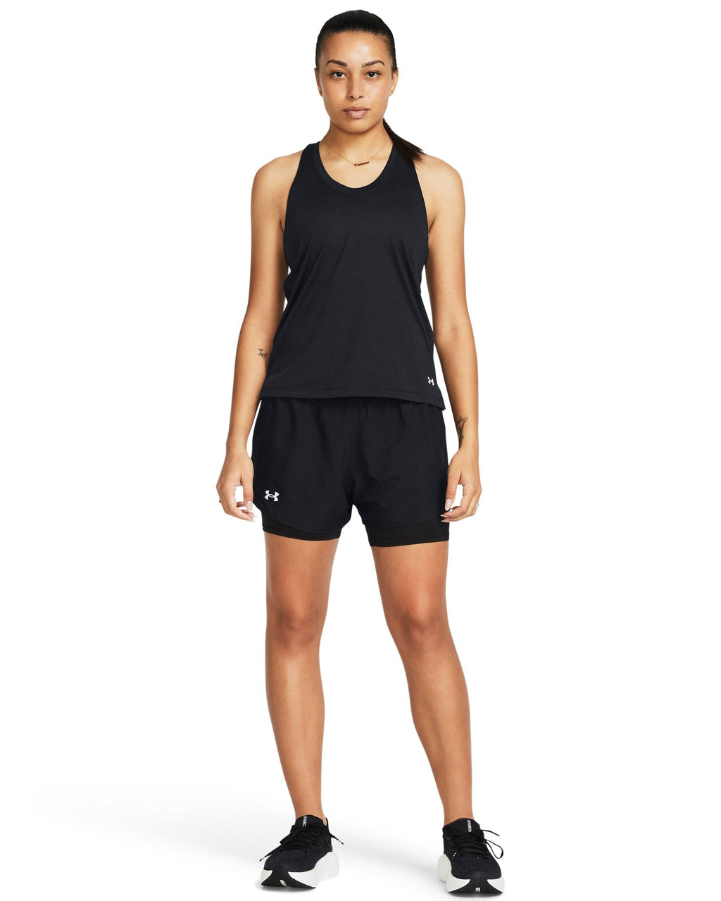 UA Fly-By Women's 2-in-1 Shorts - Black