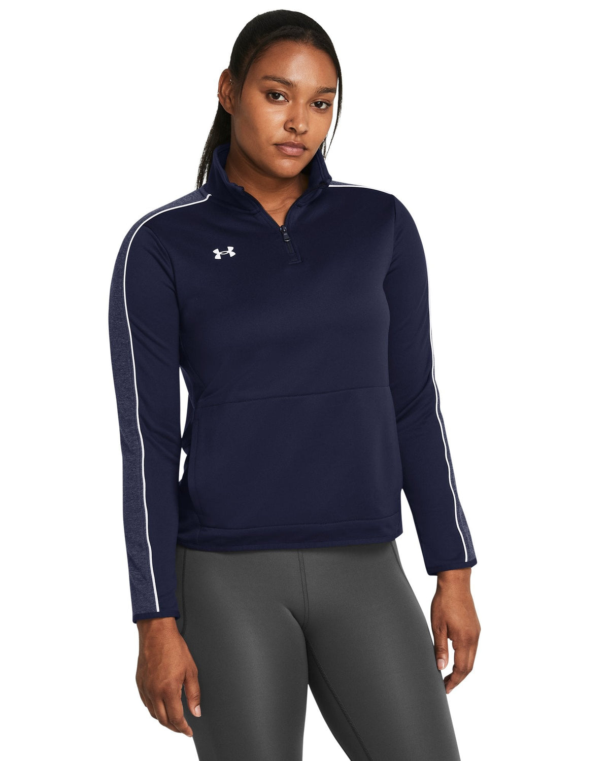 UA Command Women's Warm Up ¼ Zip - Blue