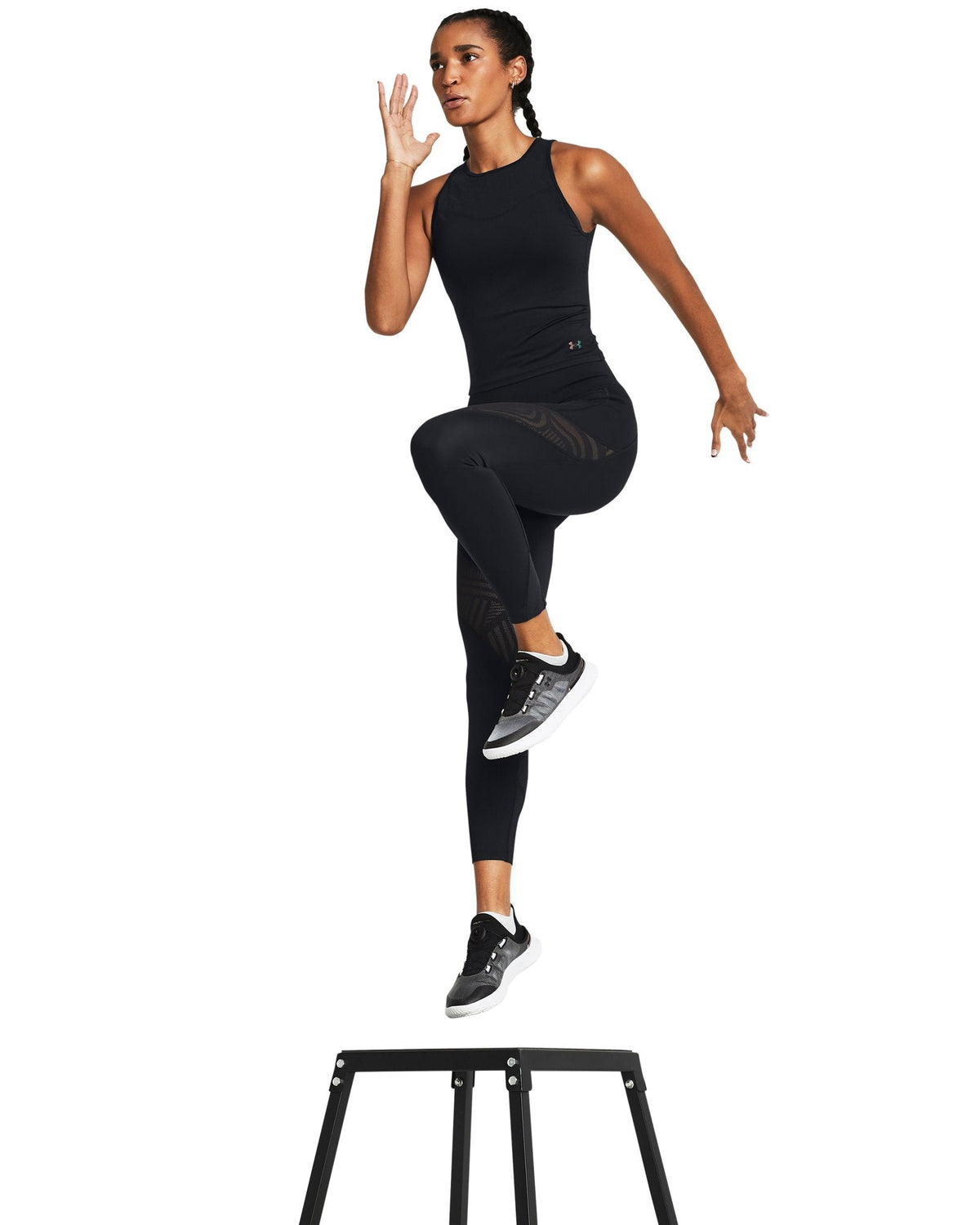 UA Vanish Elite Vent Women's Ankle Leggings - Black