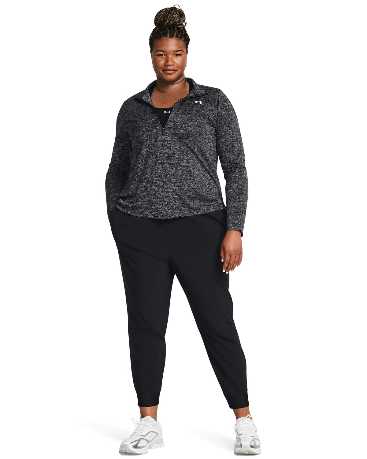 UA Rival High-Rise Woven Women's Pants - Black