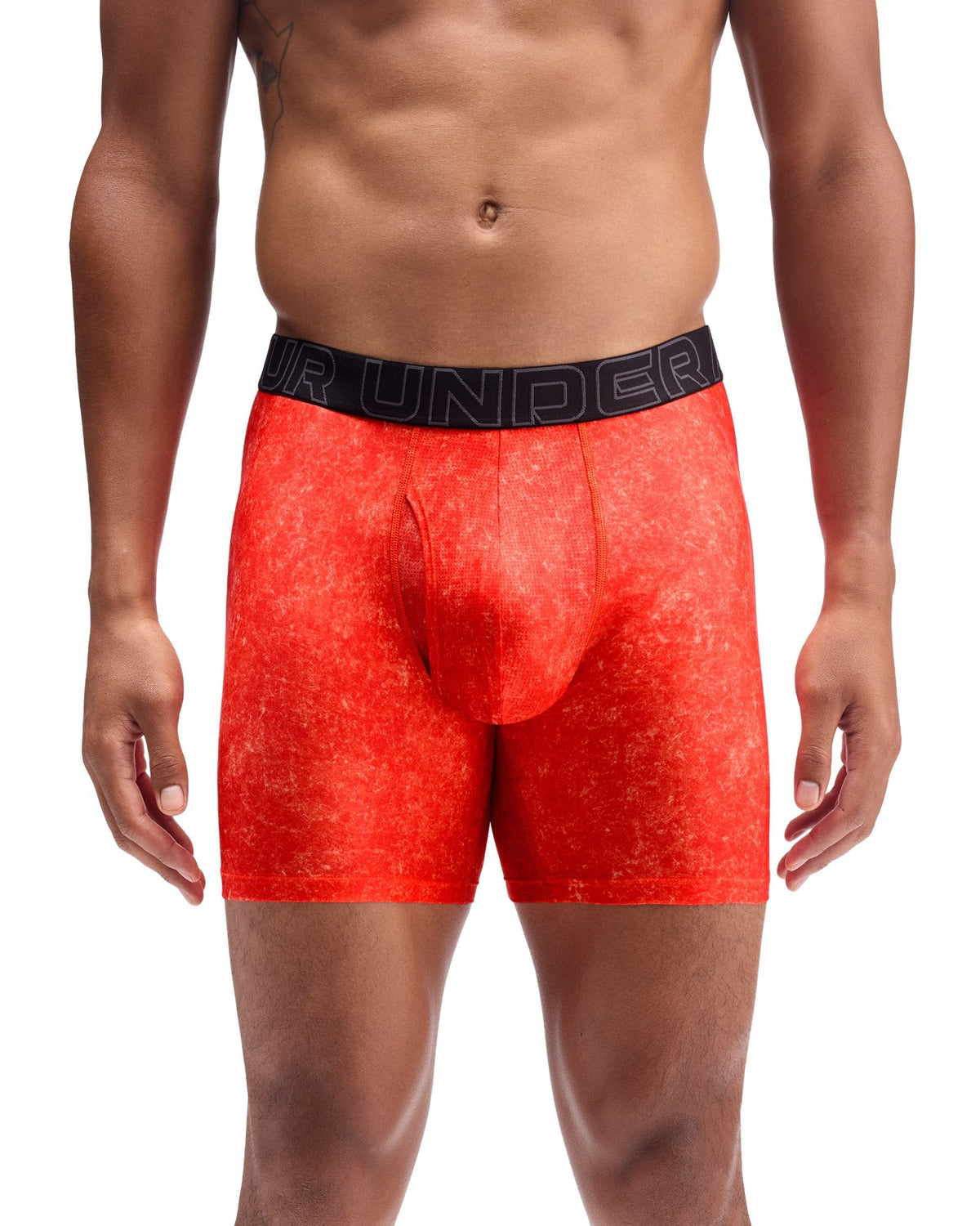 UA Performance Tech™ Printed Men's 6" Boxerjock® - Red