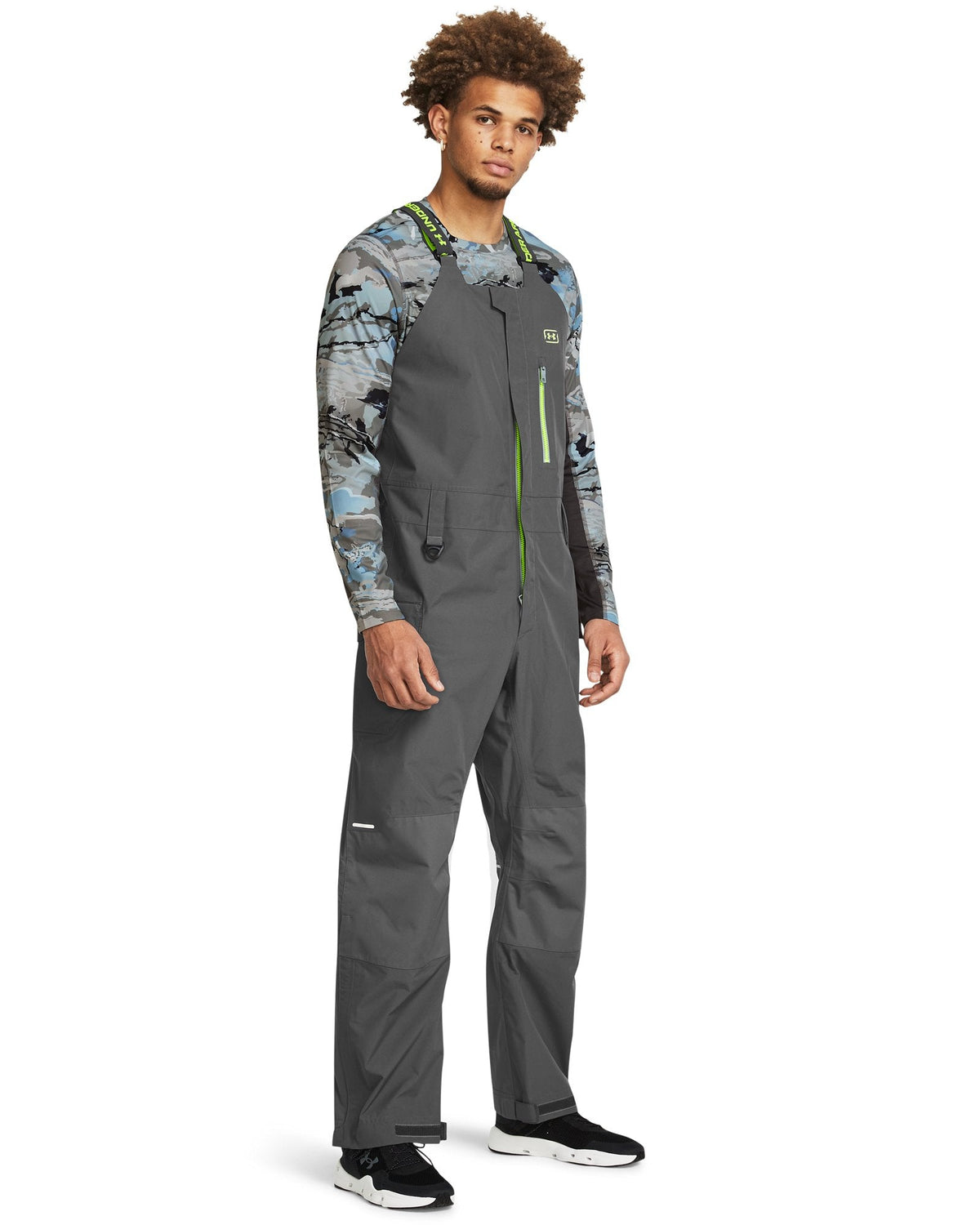 UA Fish Elite Men's Rain Bib - Gray