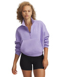 UA Icon Fleece Women's Oversized ½ Zip - Purple