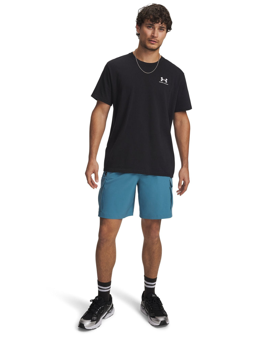 UA Vibe Woven Men's 8" Cargo Shorts - Blue