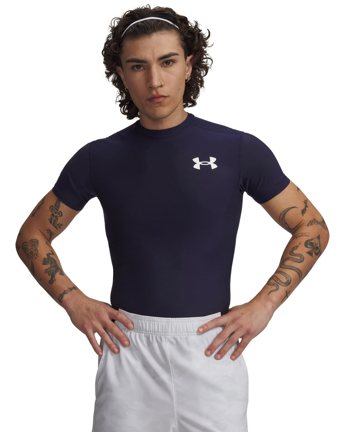 HeatGear® OG Compression Men's Short Sleeve - Blue
