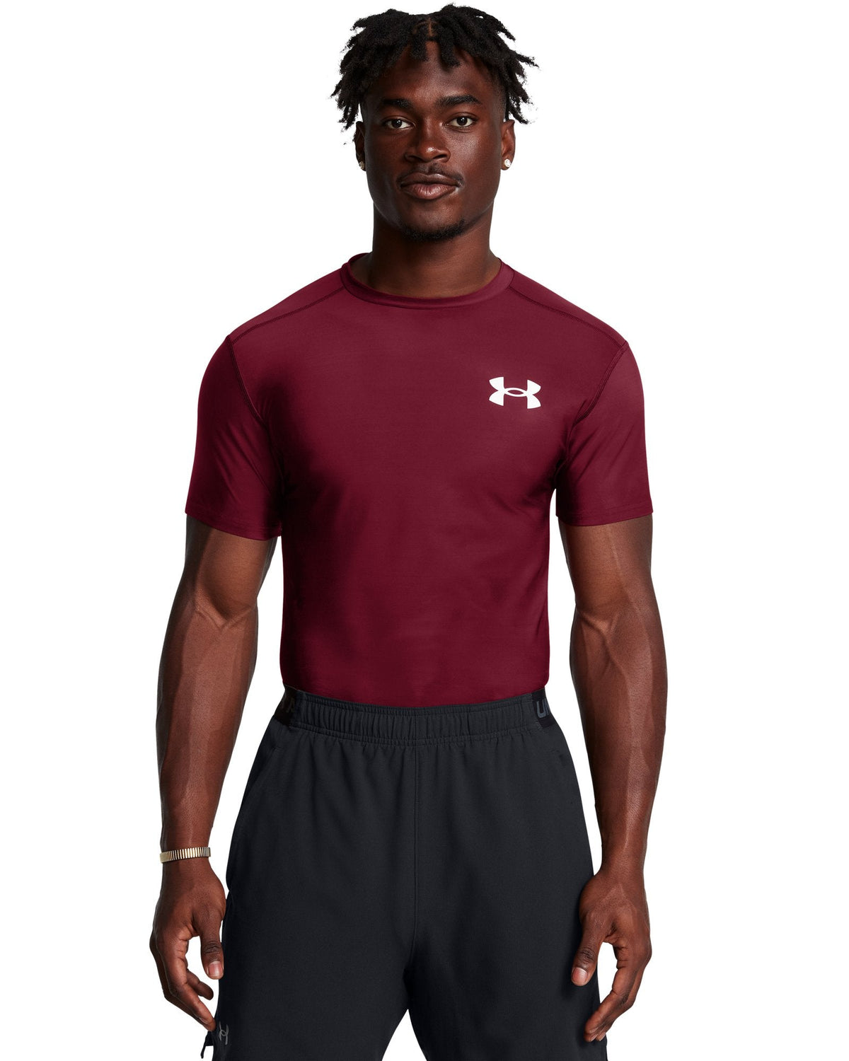 HeatGear® OG Compression Men's Short Sleeve - Red
