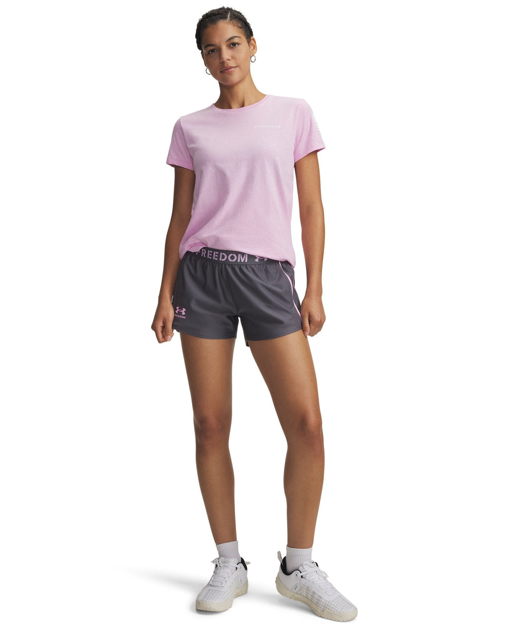 UA Freedom Play Up Women's 3" Shorts - Gray
