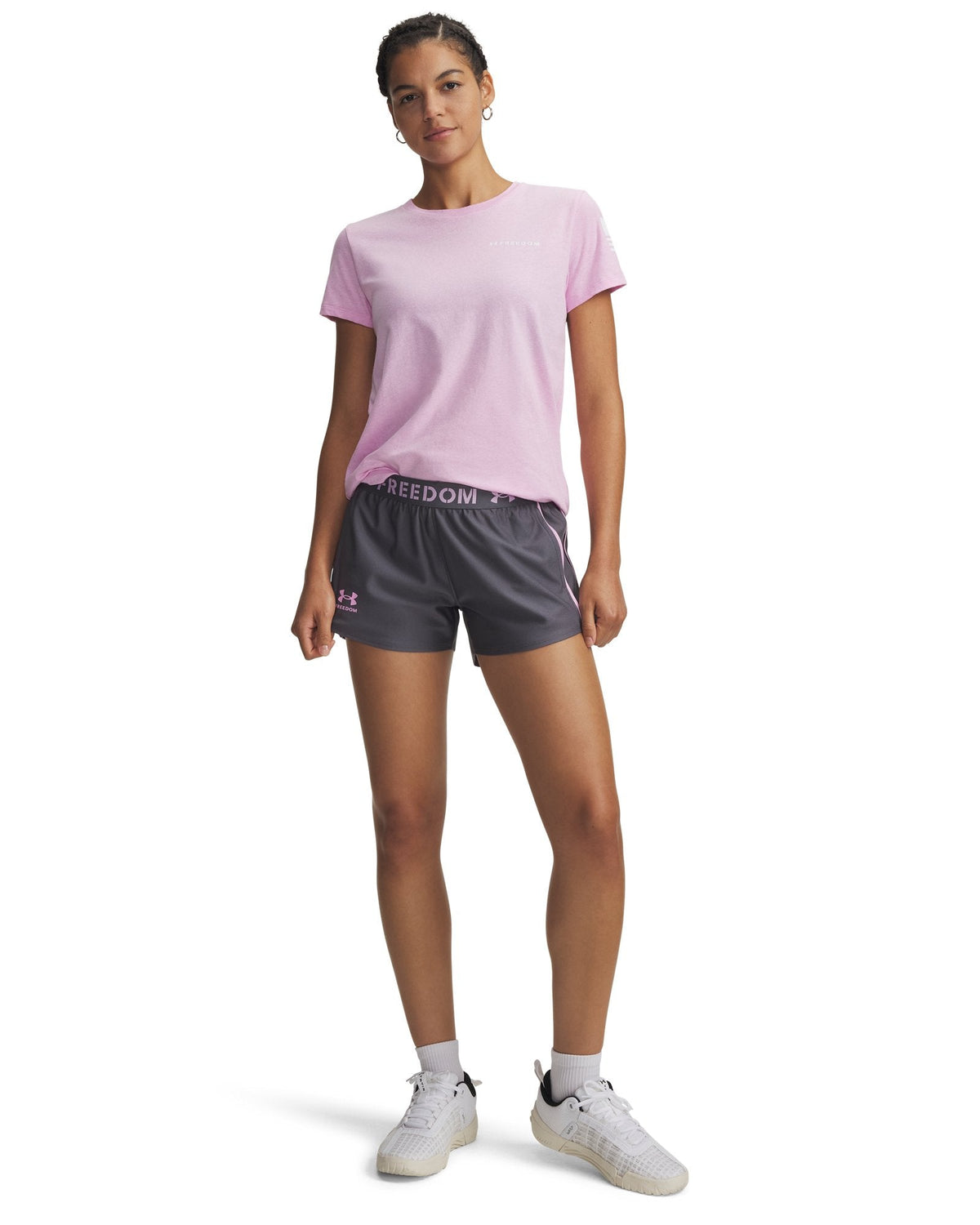 UA Freedom Play Up Women's 3" Shorts - Gray