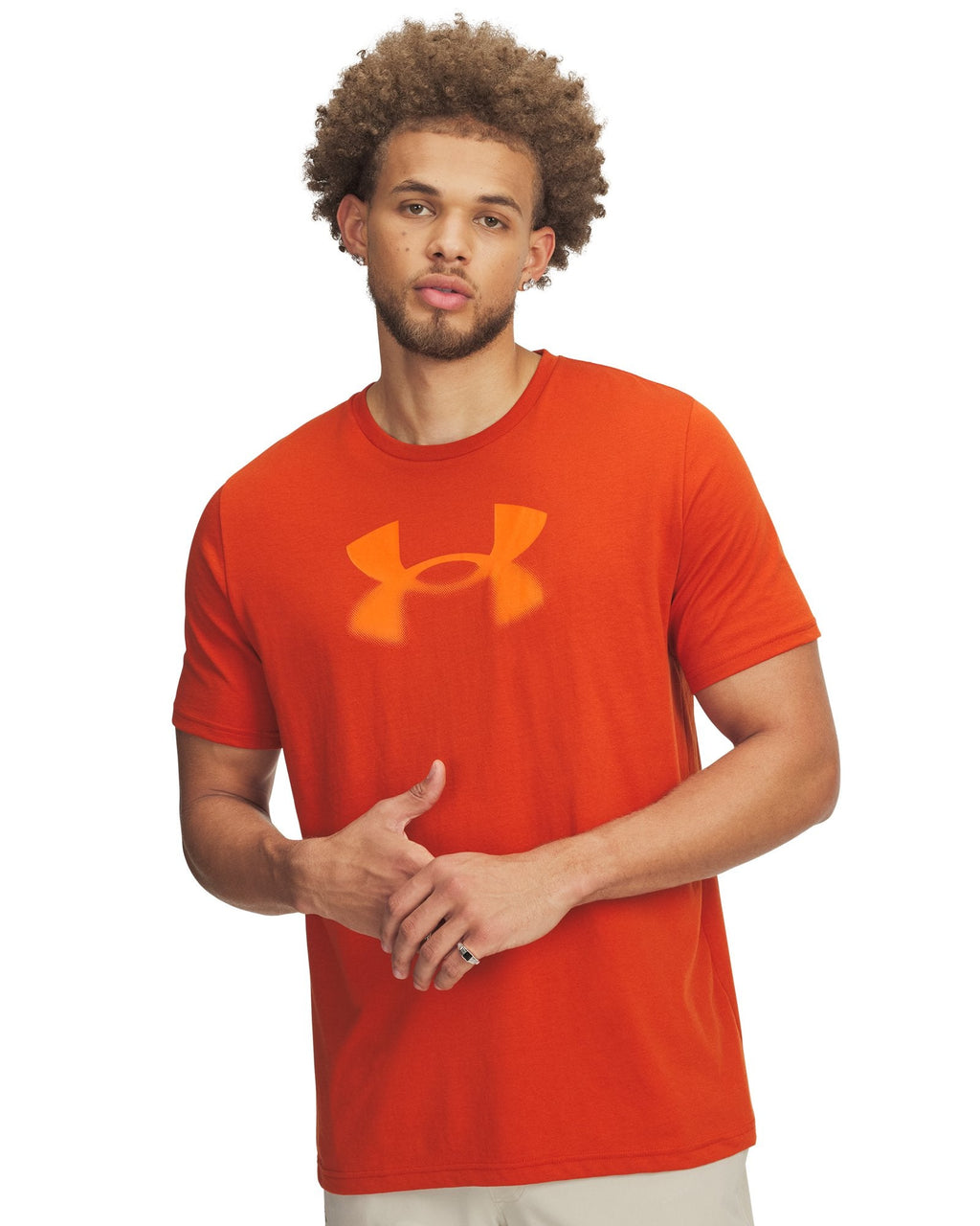 UA Reflective Big Logo Men's Short Sleeve - Orange