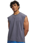 UA Icon Heavyweight Cotton Men's Tank - Gray