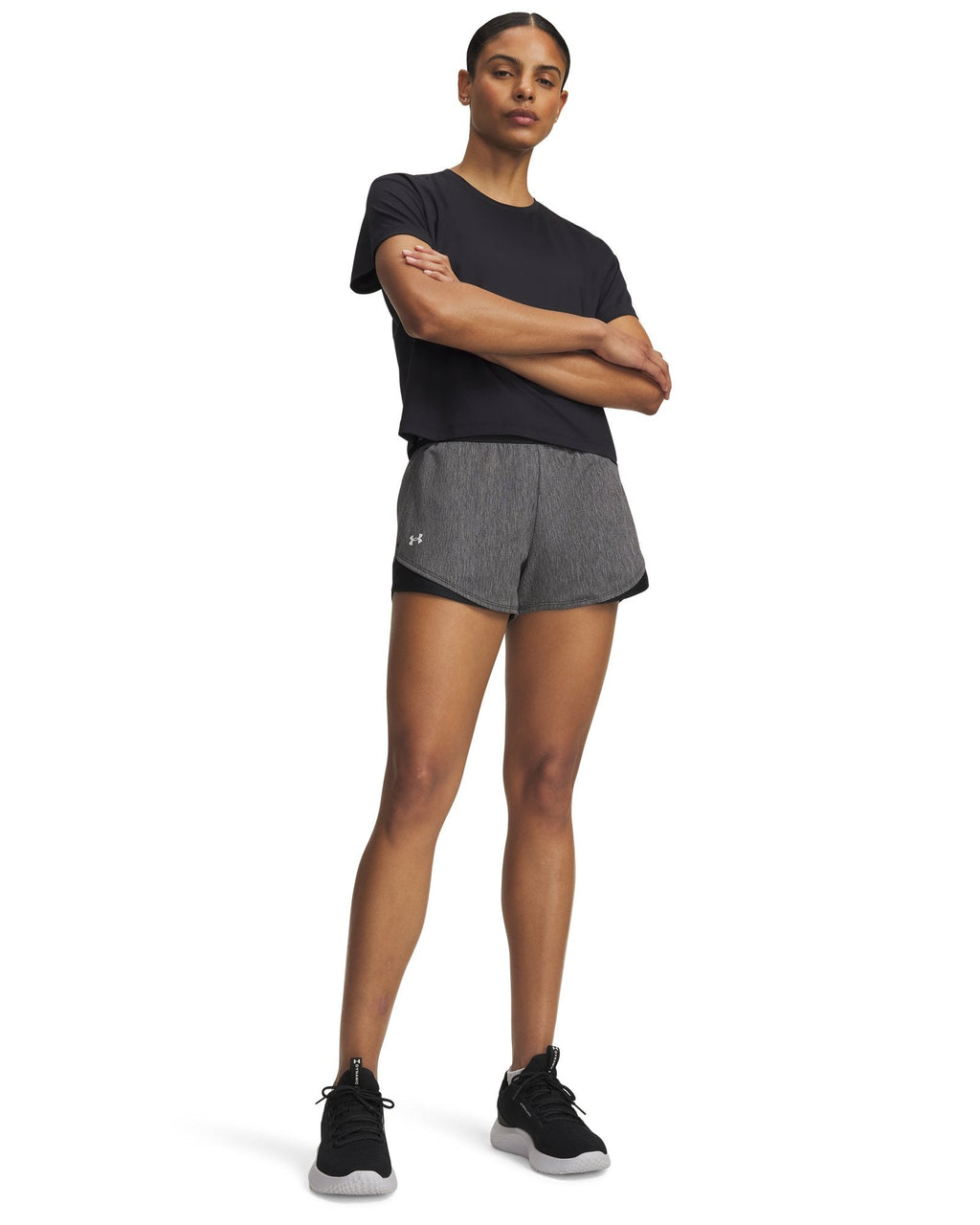 UA Tech™  Play Up Twist Women's 3" Shorts - Gray