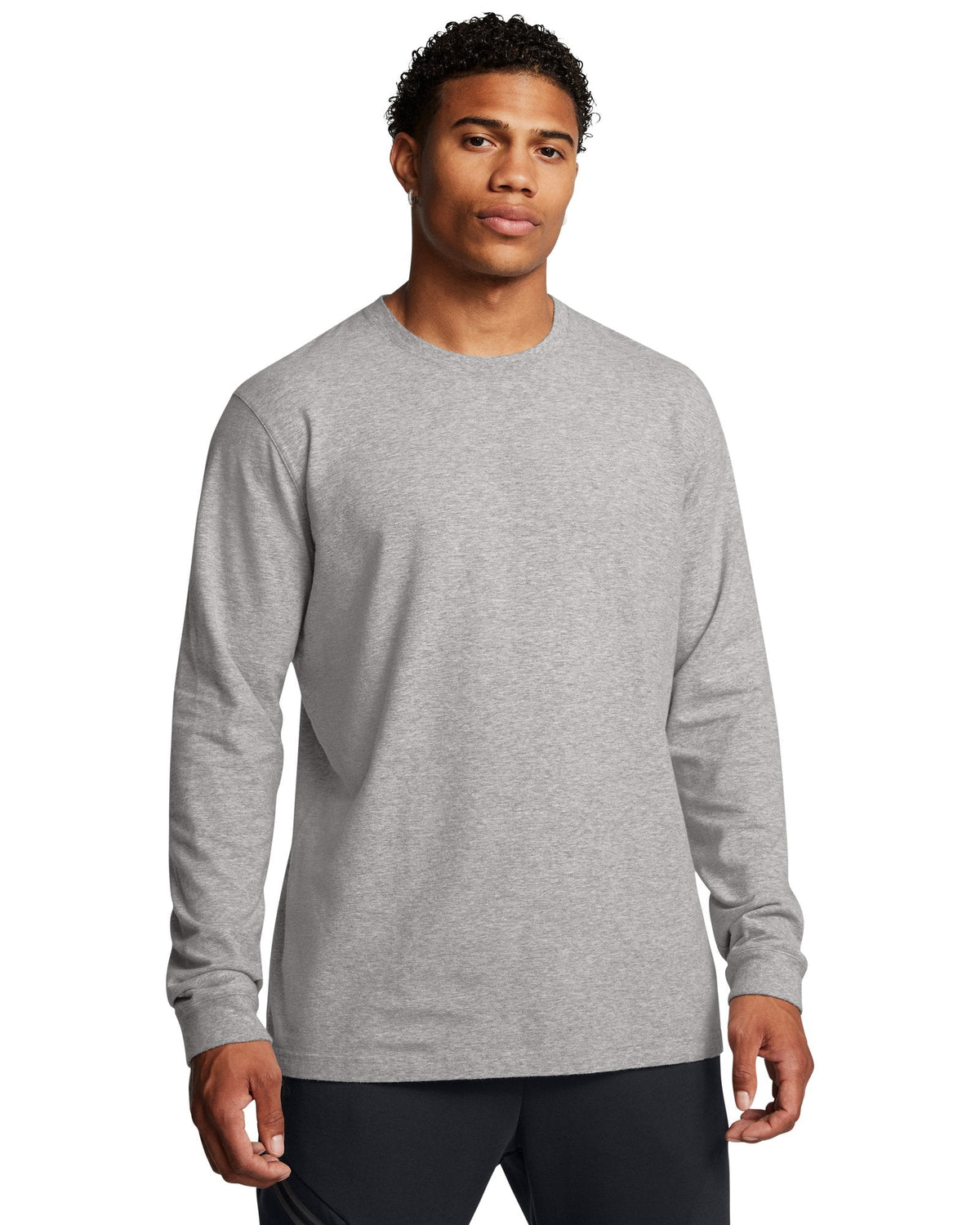 UA Icon Charged Cotton® Men's Long Sleeve - Gray