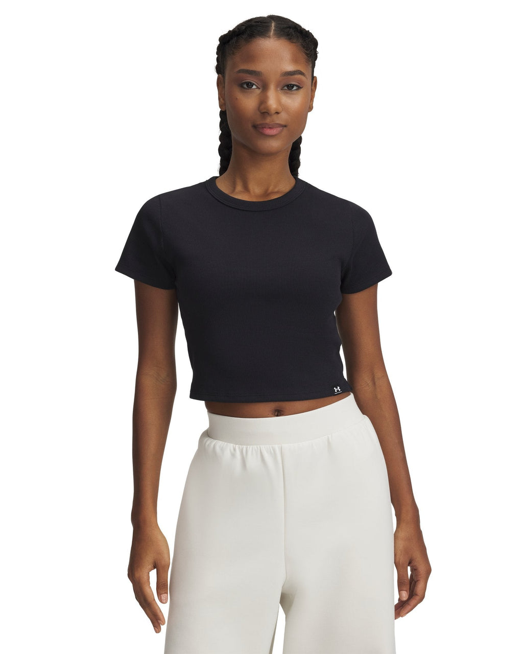 UA Rival Rib Women's Baby T-Shirt - Black