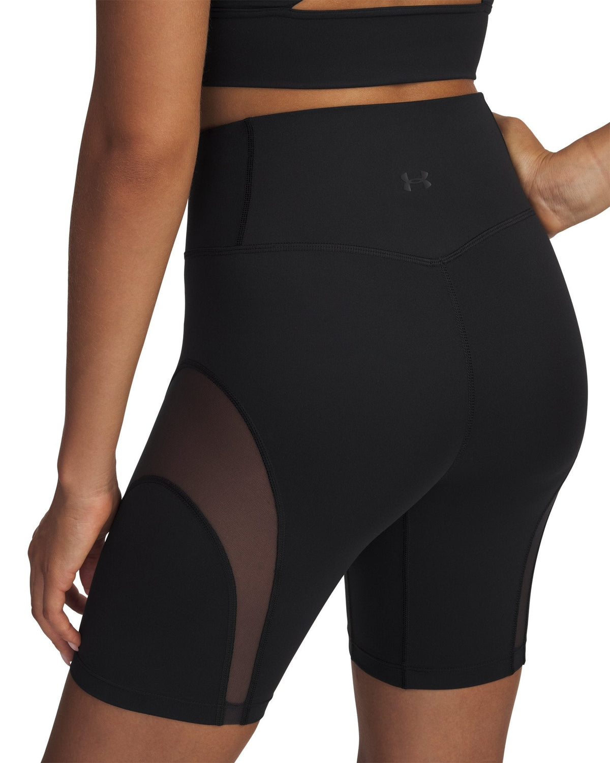 UA Meridian Mesh Women's 7" Shorts - Black