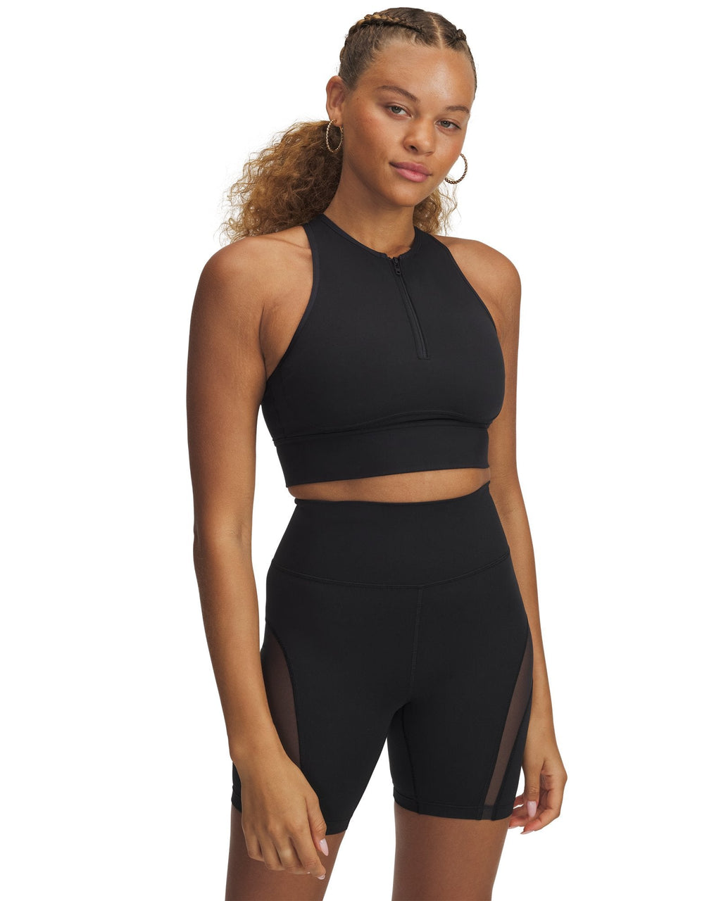 UA Meridian Women's Zip Tank - Black