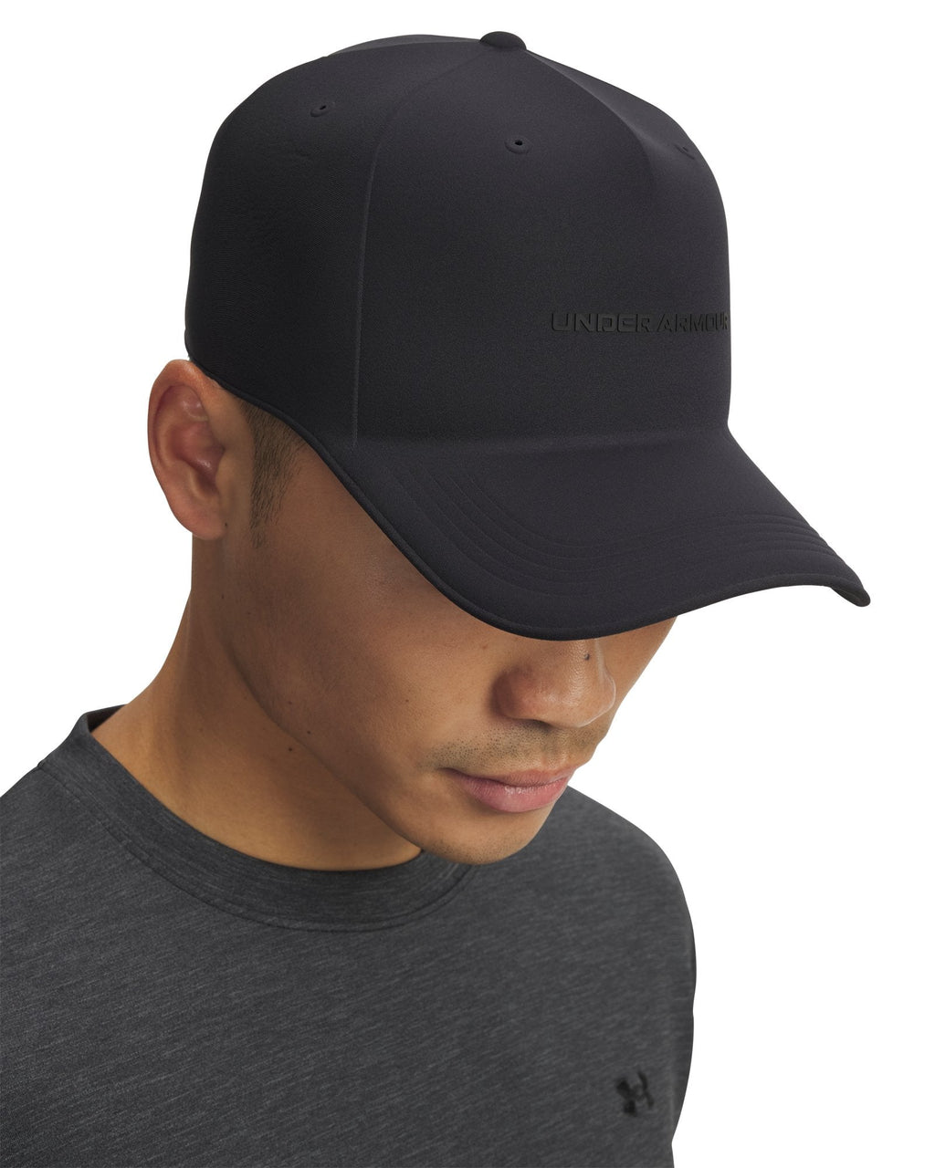 UA StealthForm High Unisex Adjustable Cap - Black