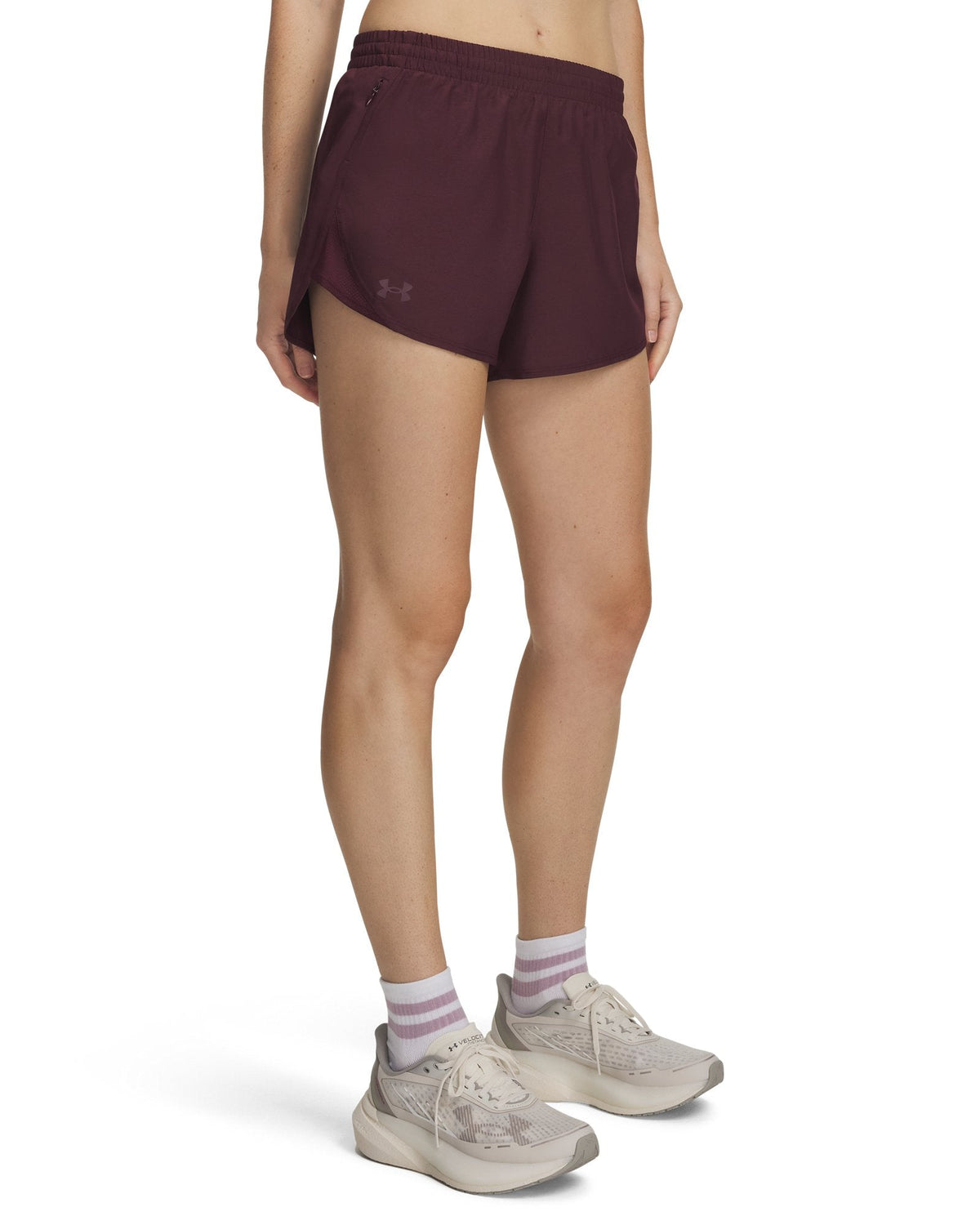 UA Mileage Heather Women's 3.5" Shorts - Red