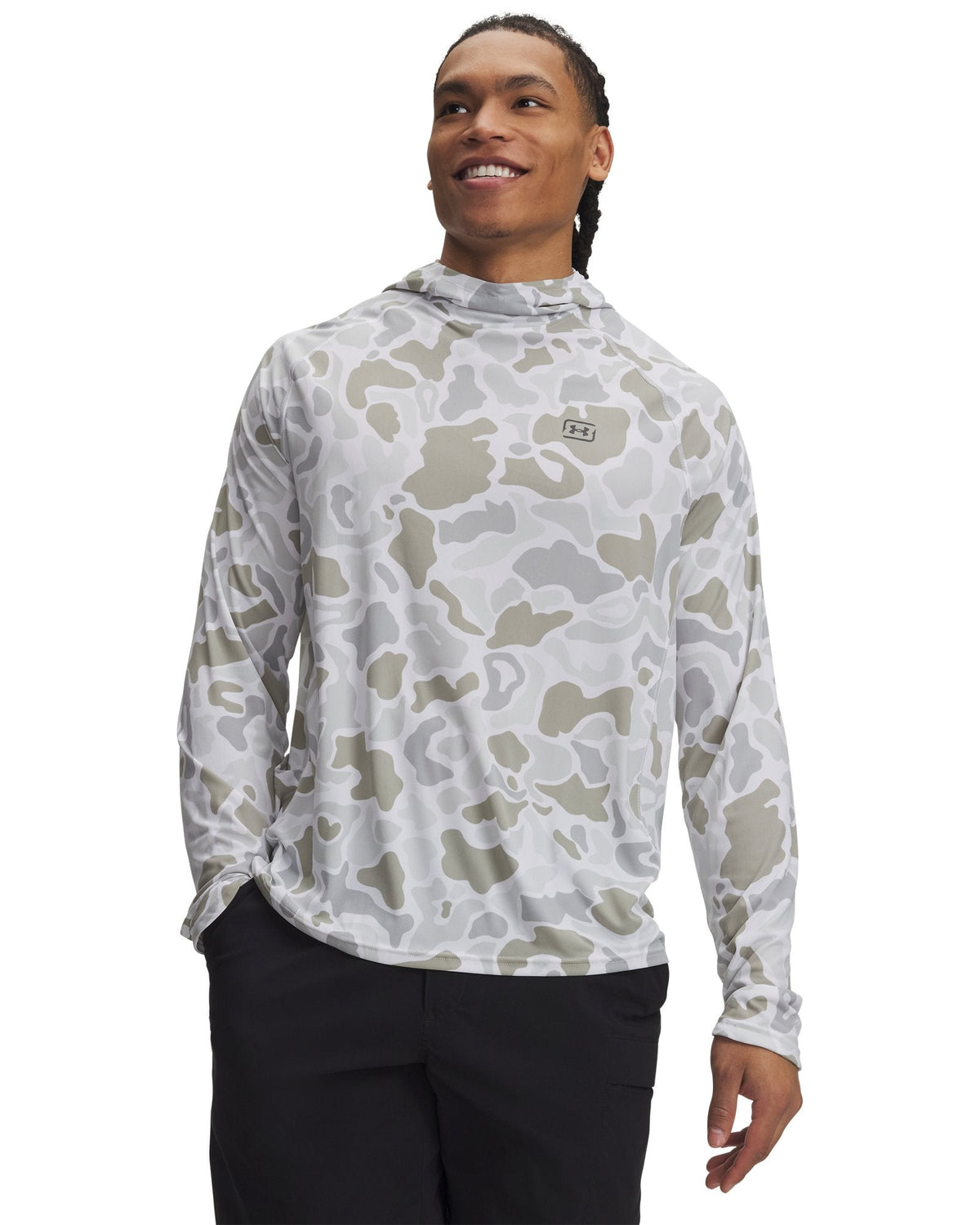 UA Fish Elite Printed Men's Hoodie - Brown