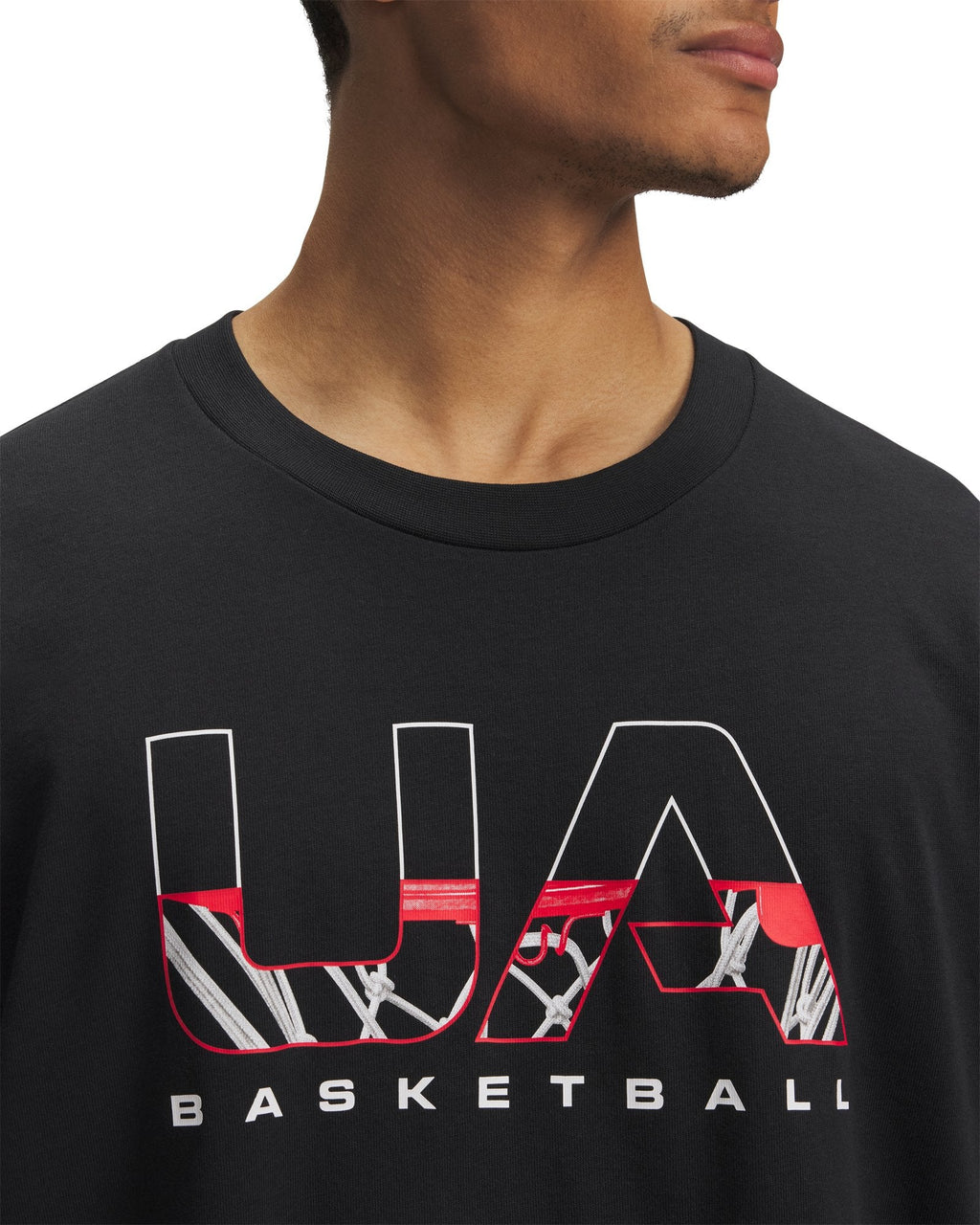 UA Hoops Branded Heavyweight Men's Short Sleeve - Black