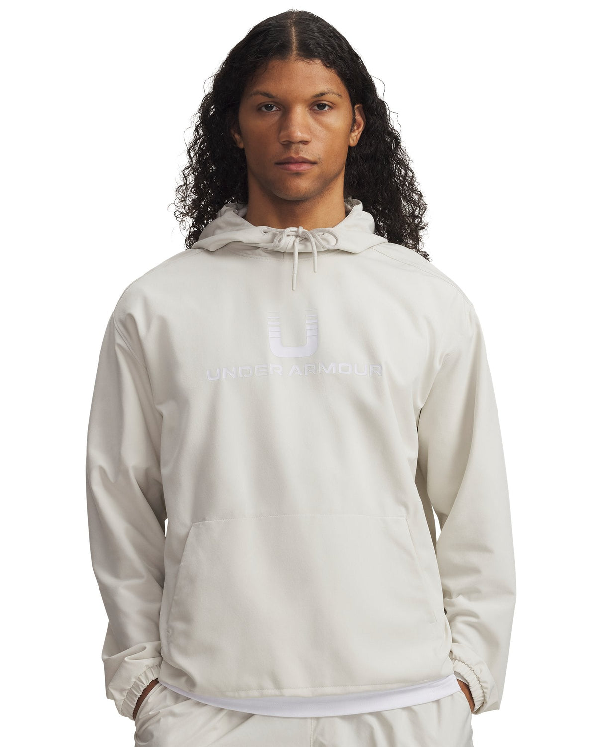 UA Unstoppable Woven Men's Hoodie - White