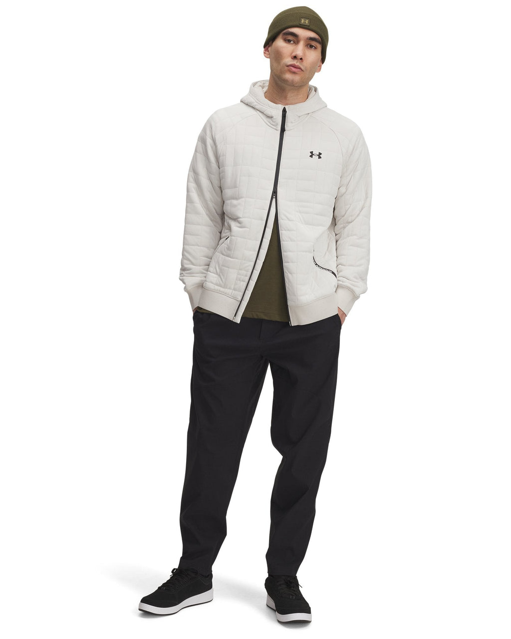 UA Unstoppable Textured Woven Men's Tapered Pants - Black