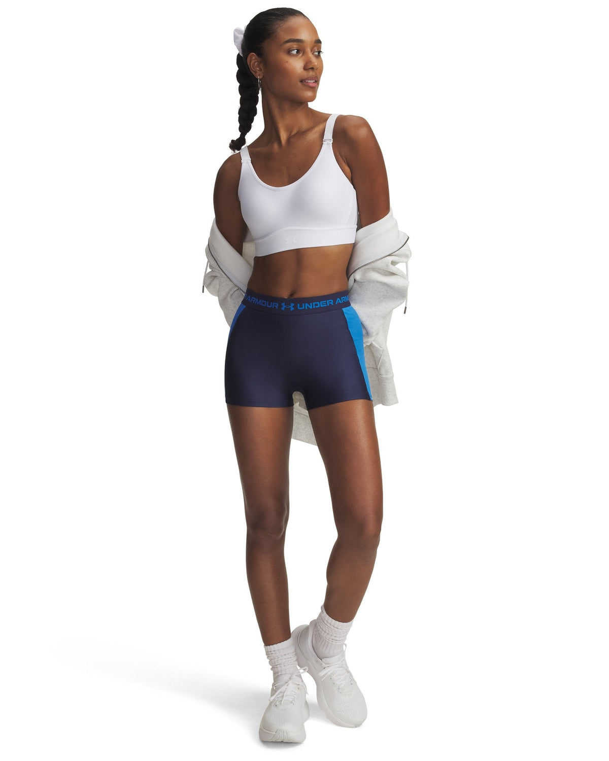 HeatGear® Rib Shorty Women's 3" Shorts - Blue