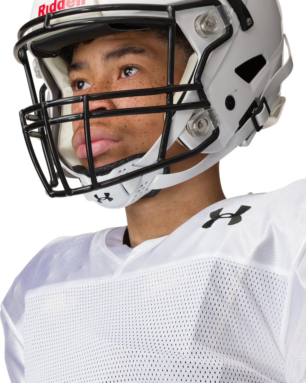 UA Spotlight Kids' Chin Strap - White