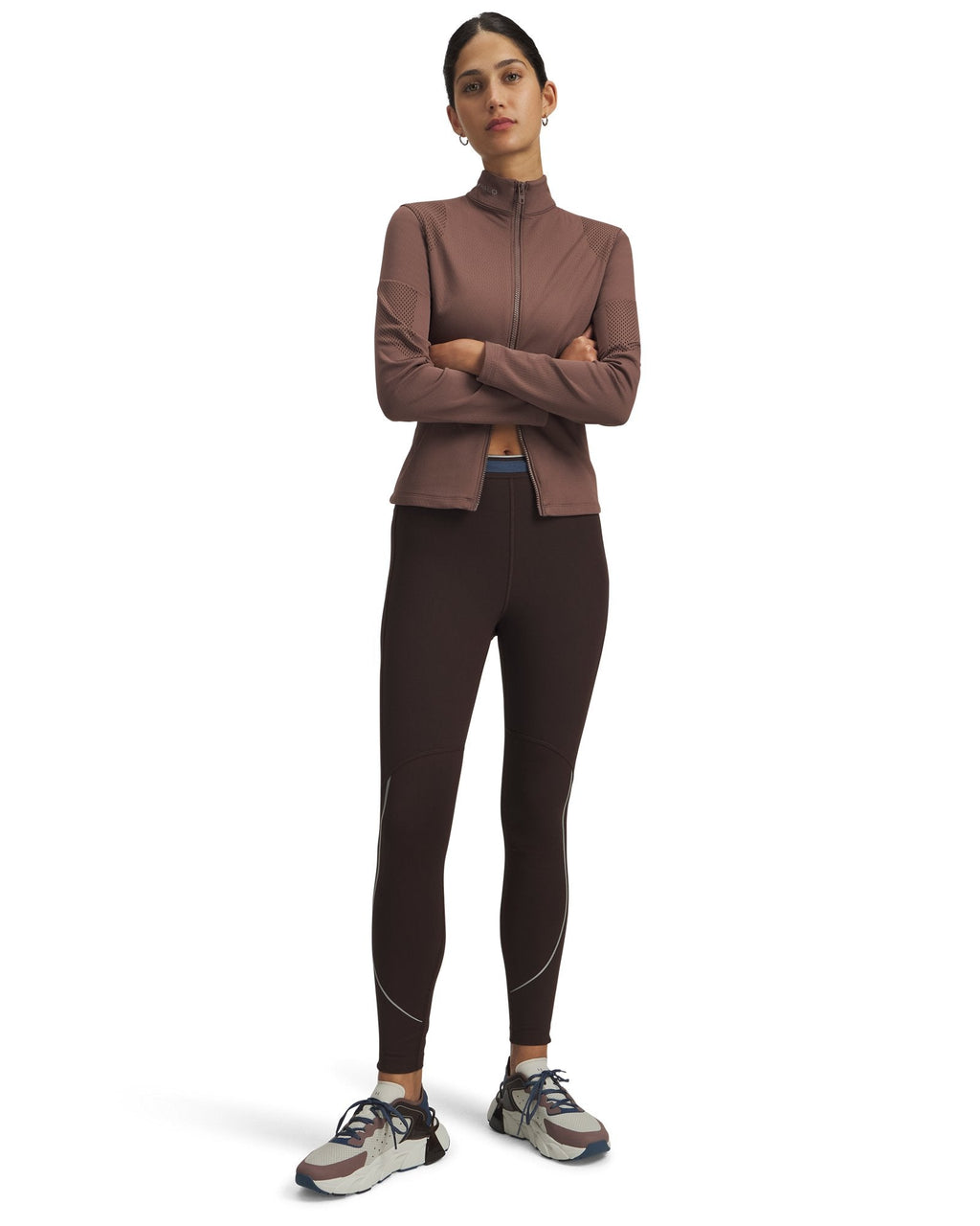 UA HB Run Cold Weather Women's Tights - Brown