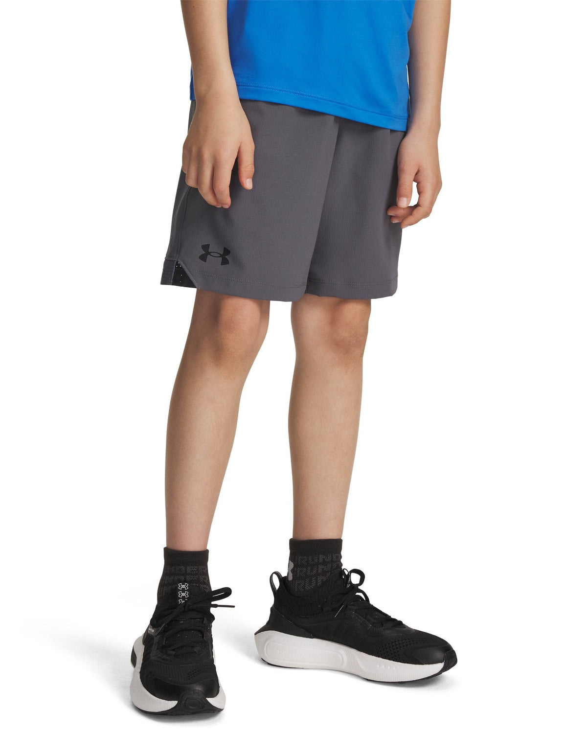 UA Vanish Boys' 2-in-1 Shorts - Gray