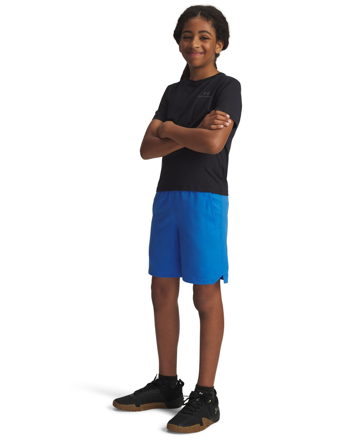 UA Vanish Boys' 2-in-1 Shorts - Black