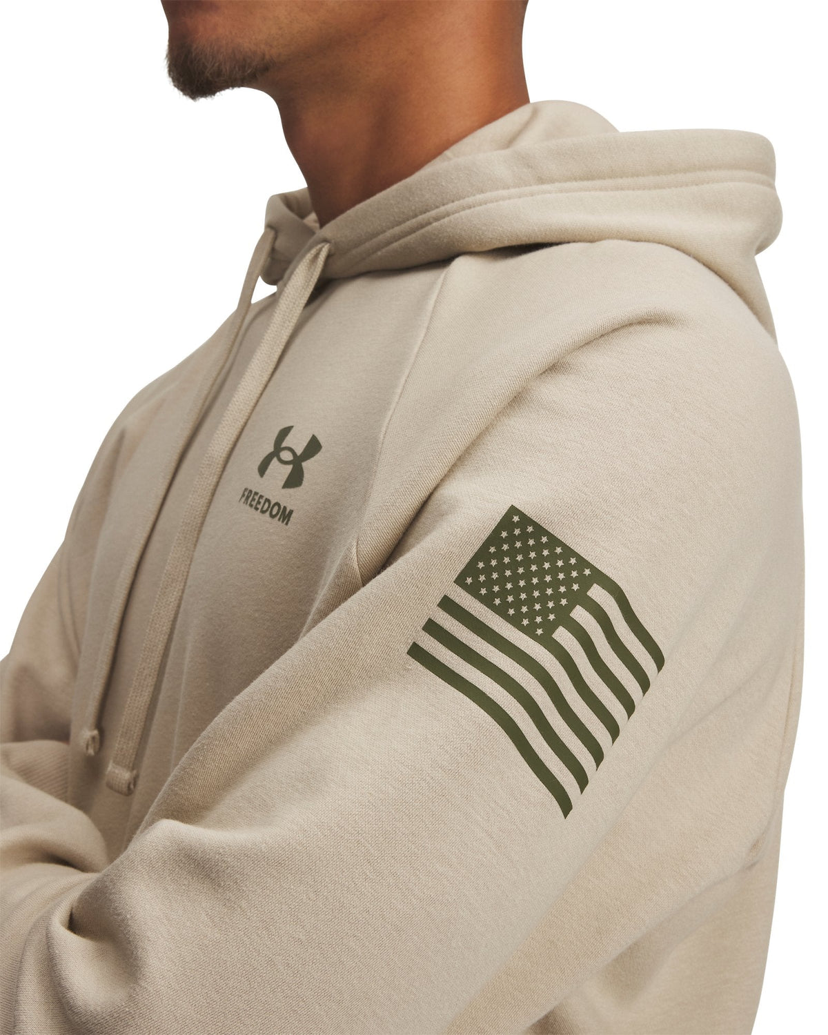 UA Freedom Flag Men's Hoodie - Brown