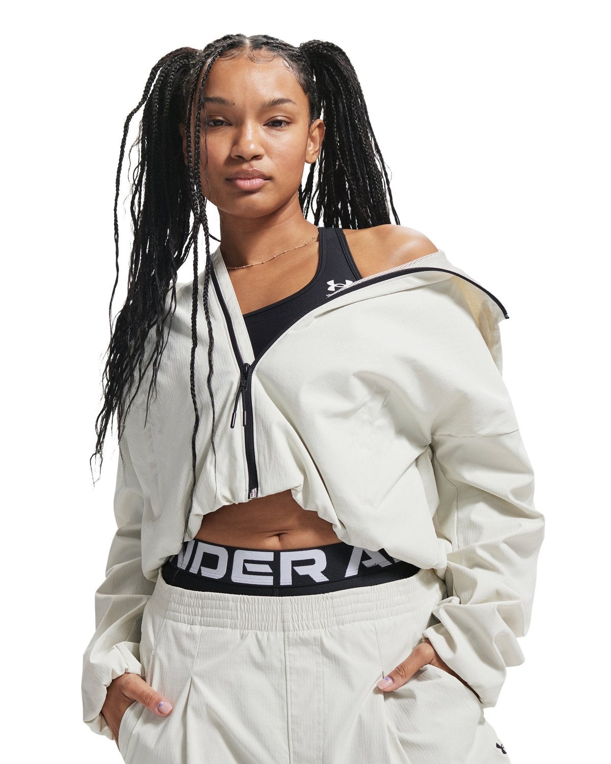 UA Unstoppable Woven Ripstop Women's Jacket - White