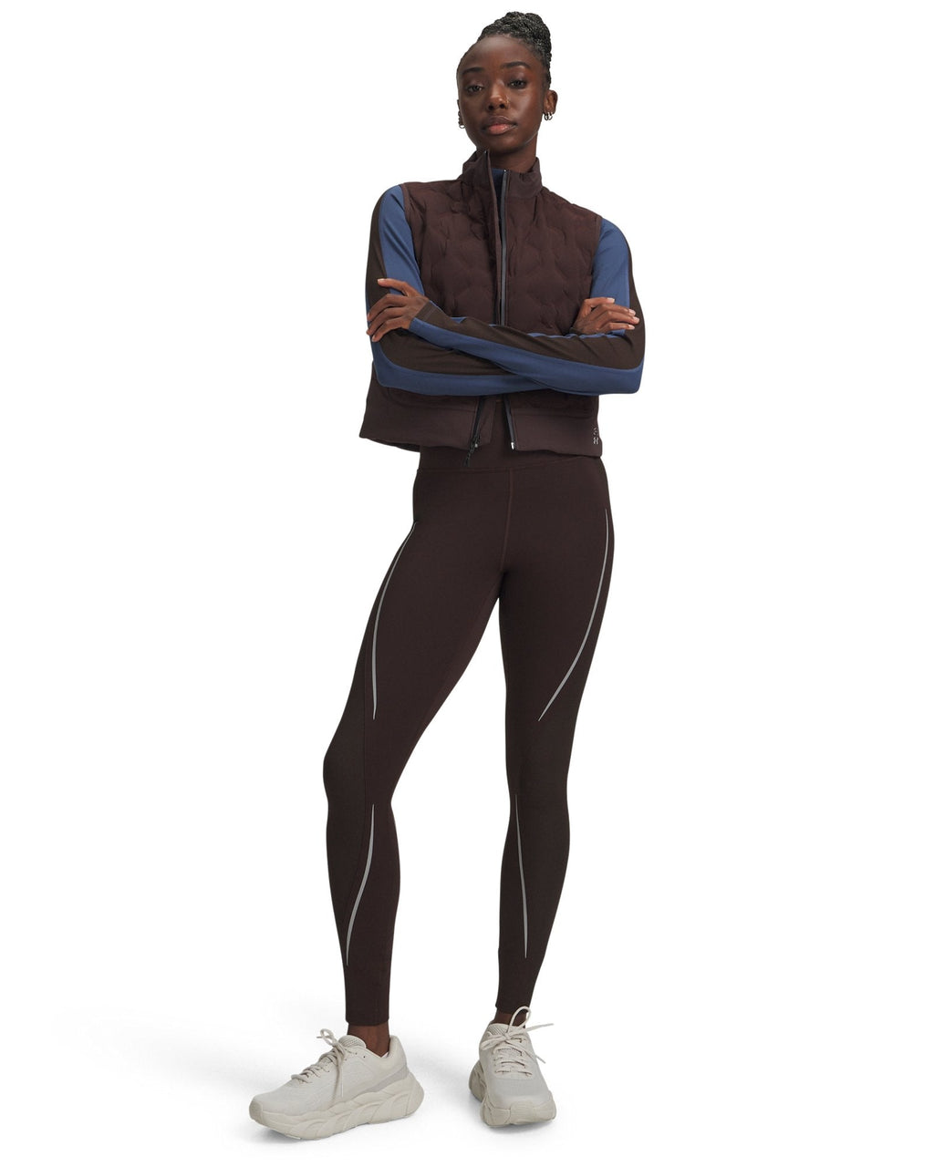 UA HB Cold Weather Women's Long Sleeve Mock - Brown