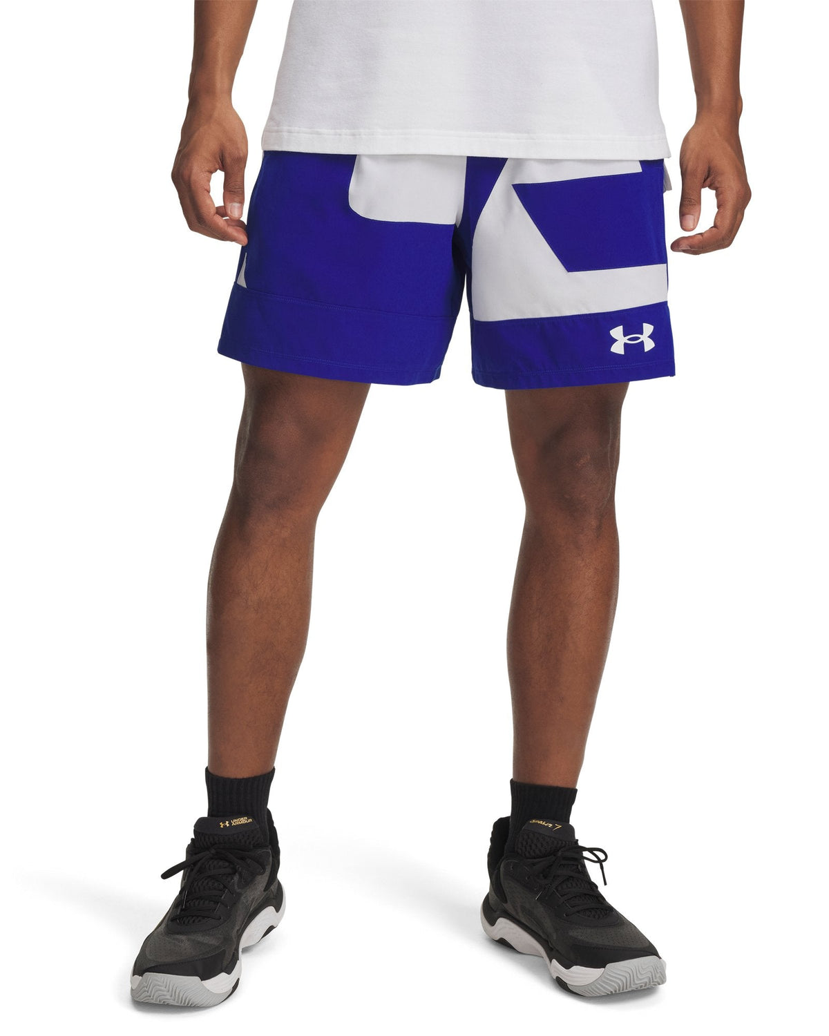 UA Zone Woven Graphic Men's 7'' Shorts - Blue