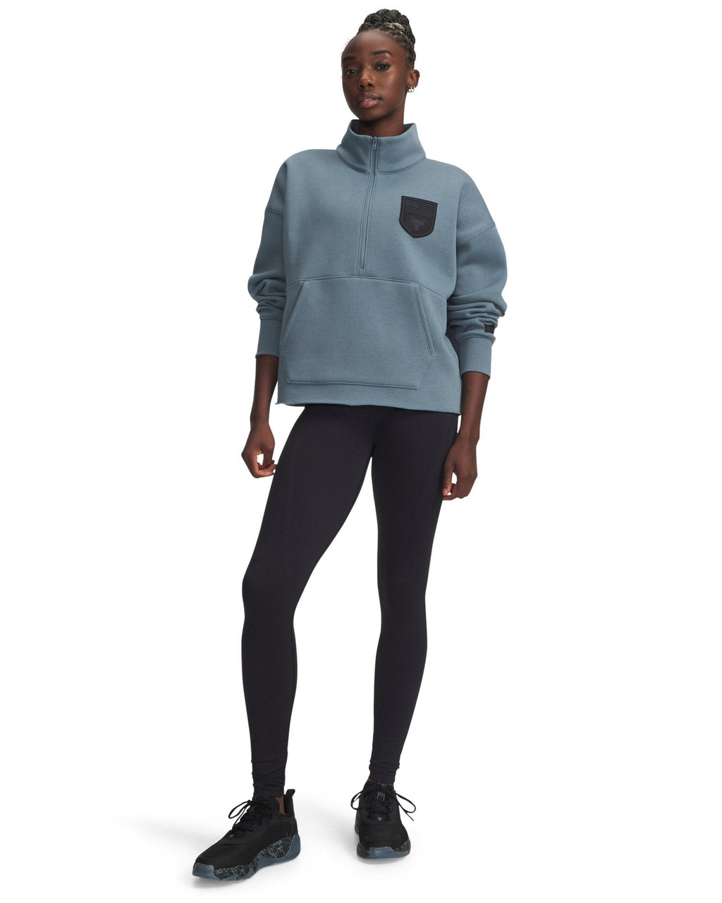 Project Rock Veterans Day Women's ½ Zip - Blue