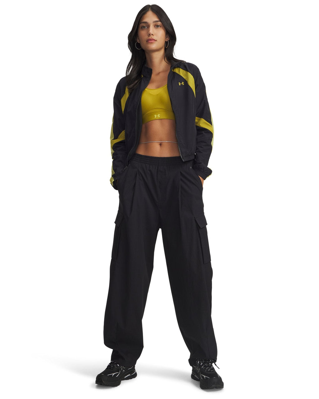 UA Unstoppable Woven Ripstop Women's Cargo Pants - Black