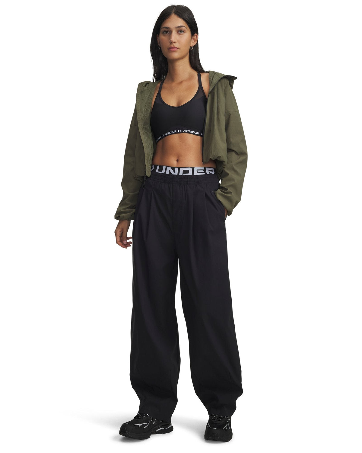 UA Unstoppable Woven Women's Pants - Black