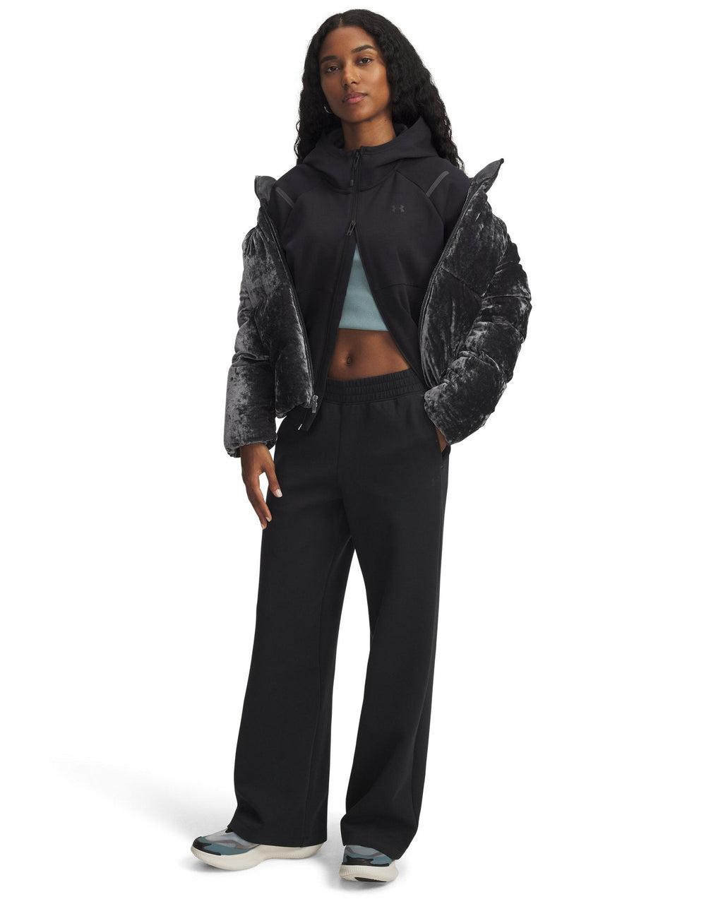 UA Unstoppable Fleece Women's Pants - Black