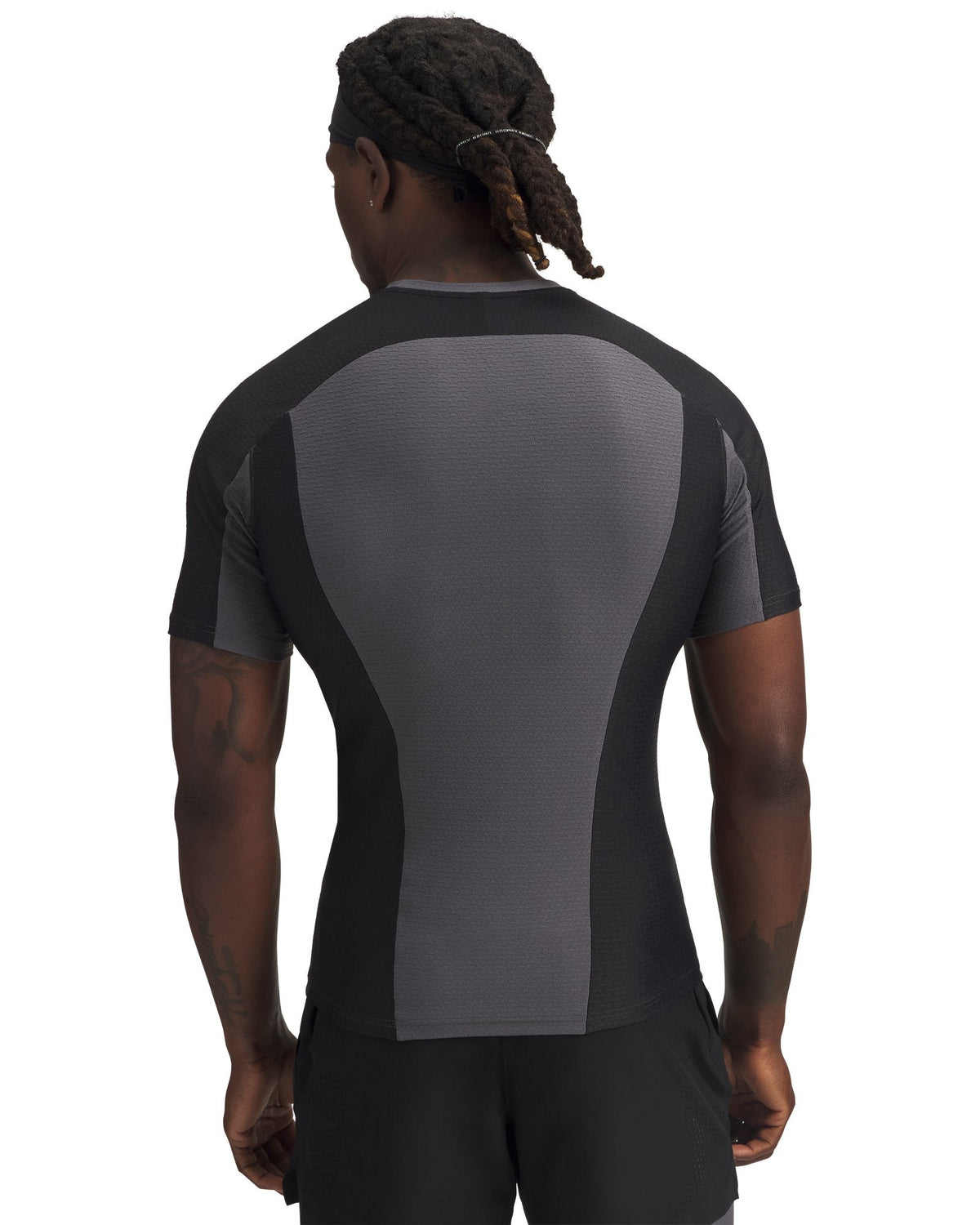 UA HB Bonded Auxetic Men's Short Sleeve - Gray