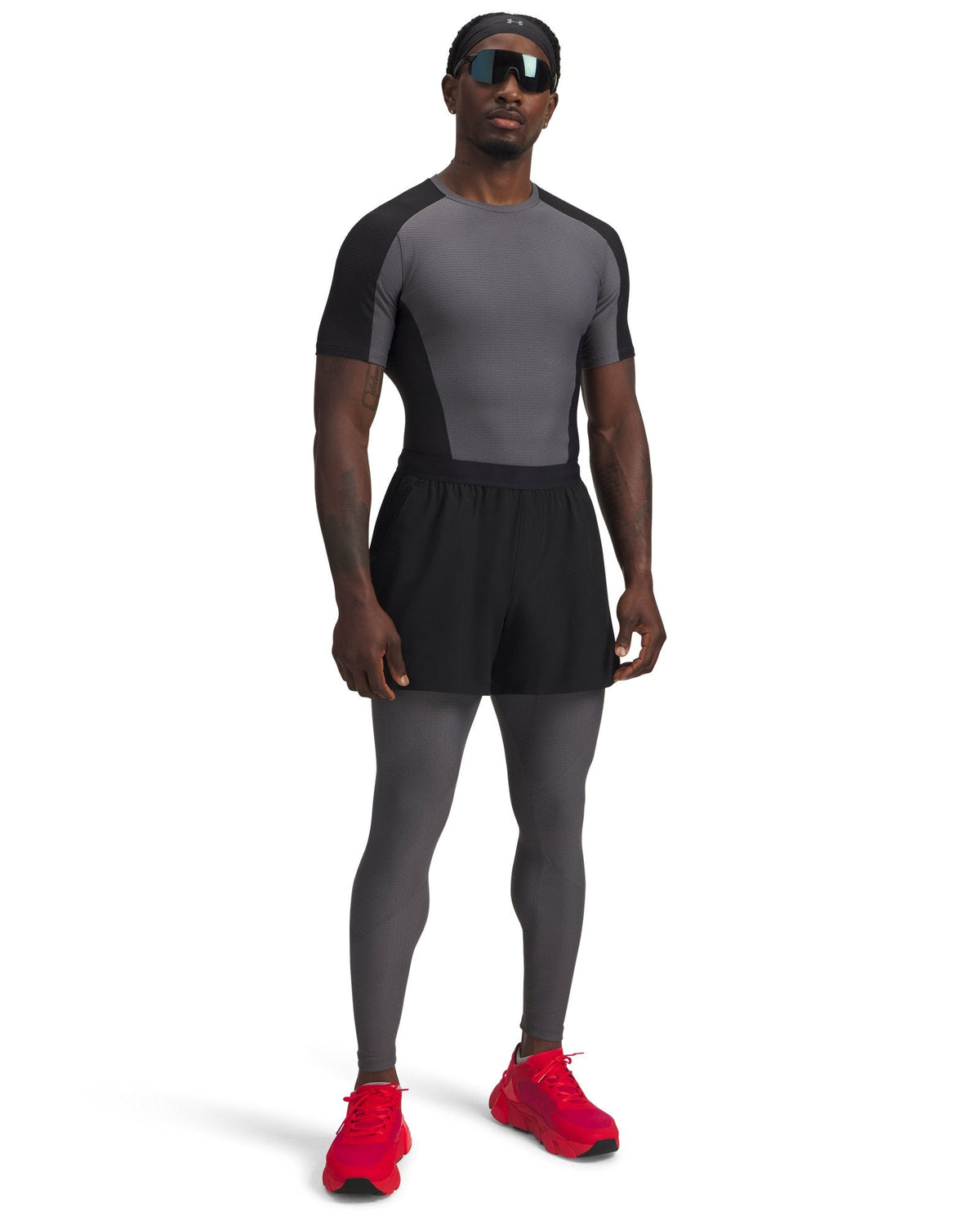 UA HB Bonded Auxetic Men's Short Sleeve - Gray