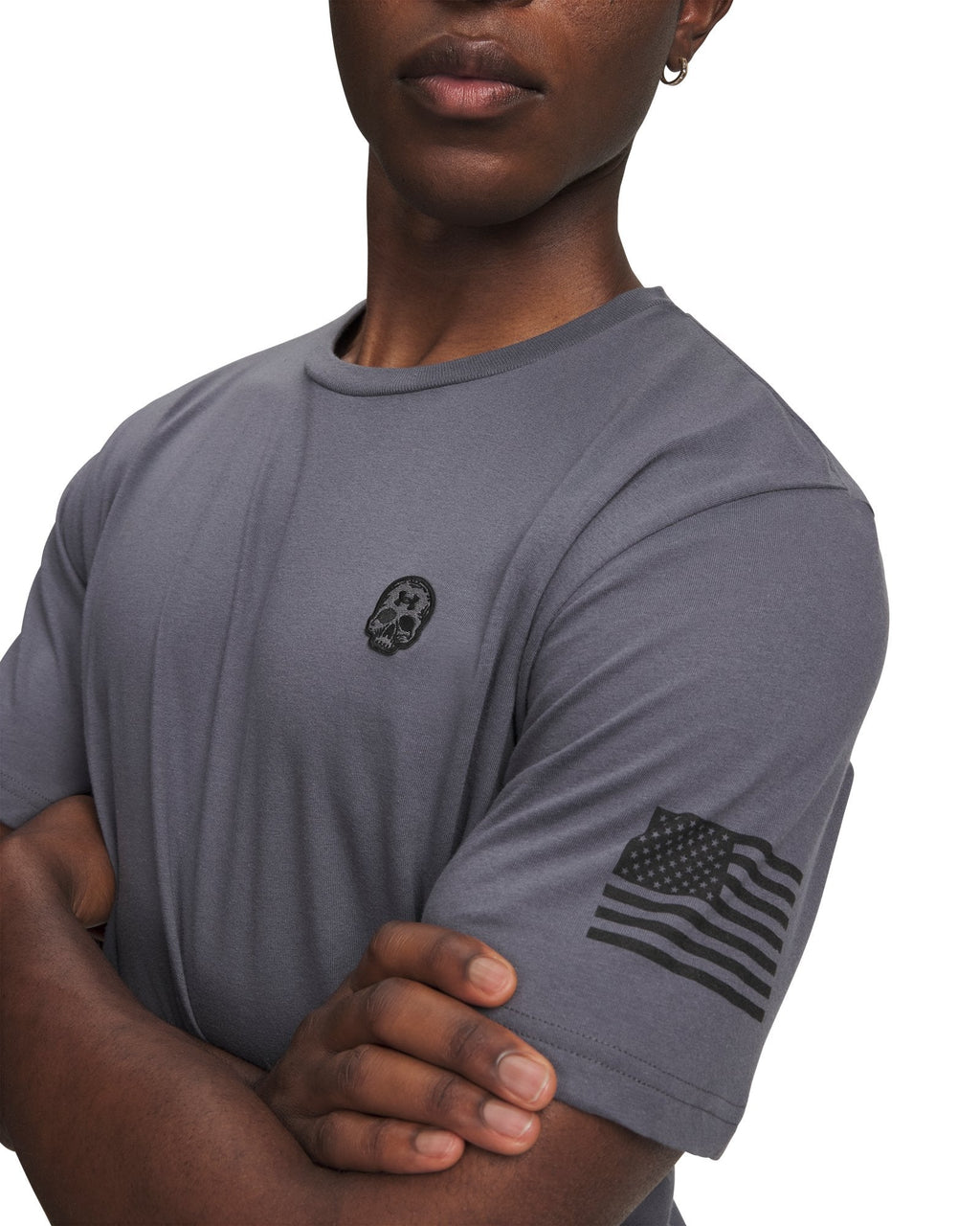 UA Freedom Tactical Logo Men's T-Shirt - Gray