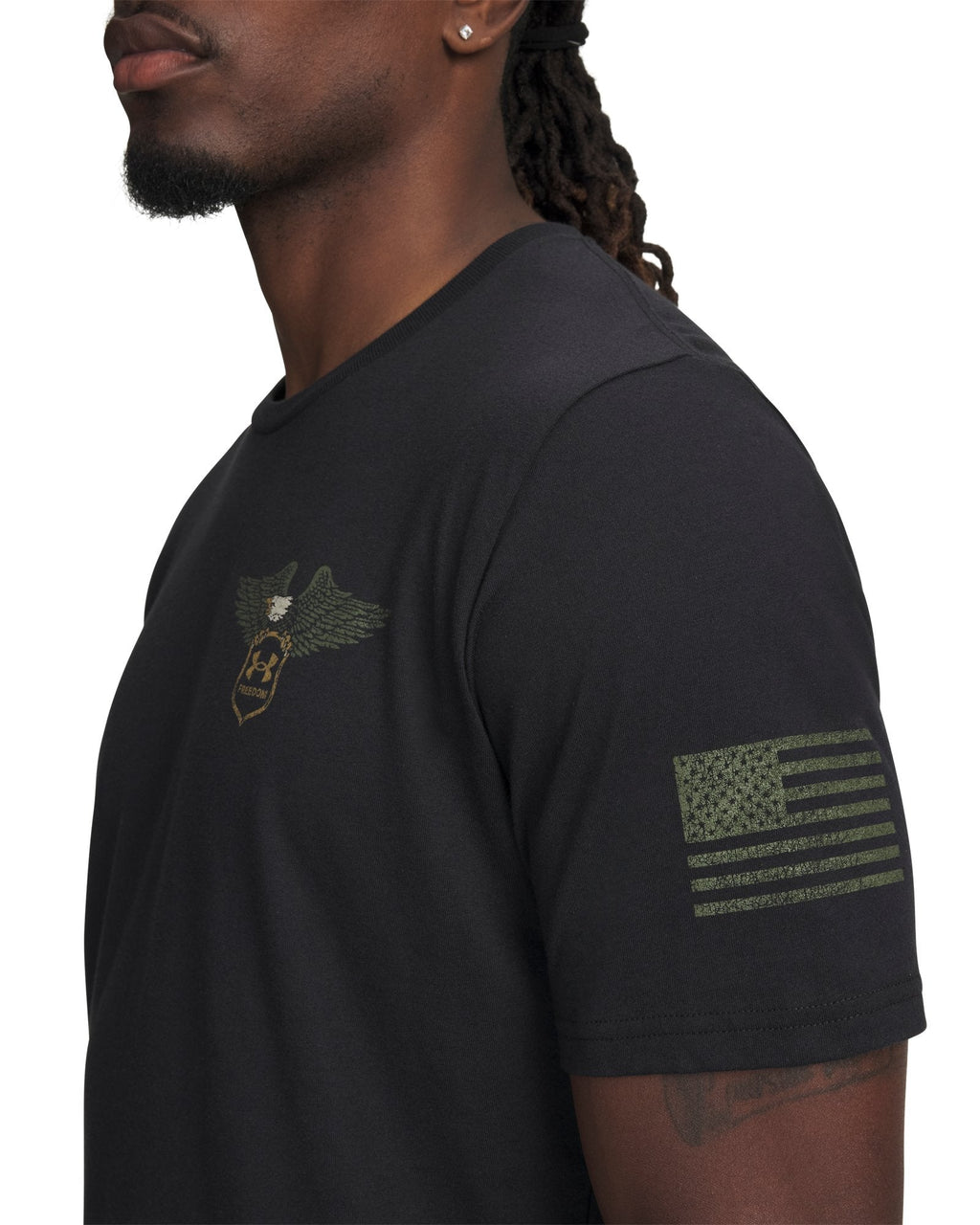 UA Freedom Eagle Skull Men's T-Shirt - Black