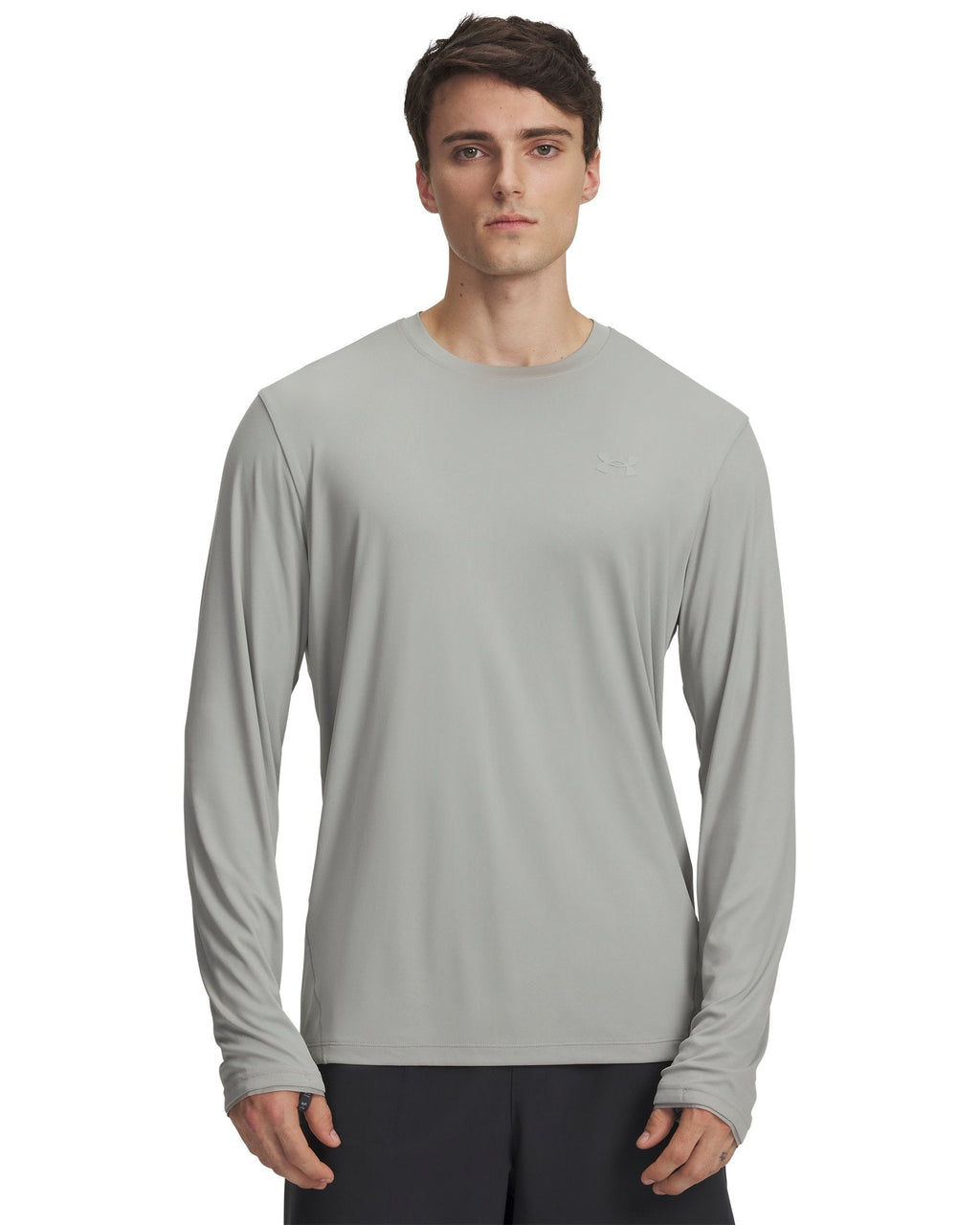 UA Explor UPF Men's Long Sleeve Crew - Gray